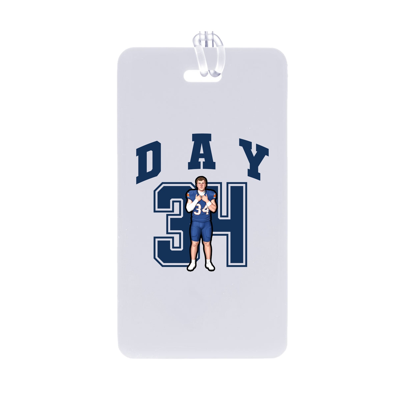 Bag Tag — Number in Classic
