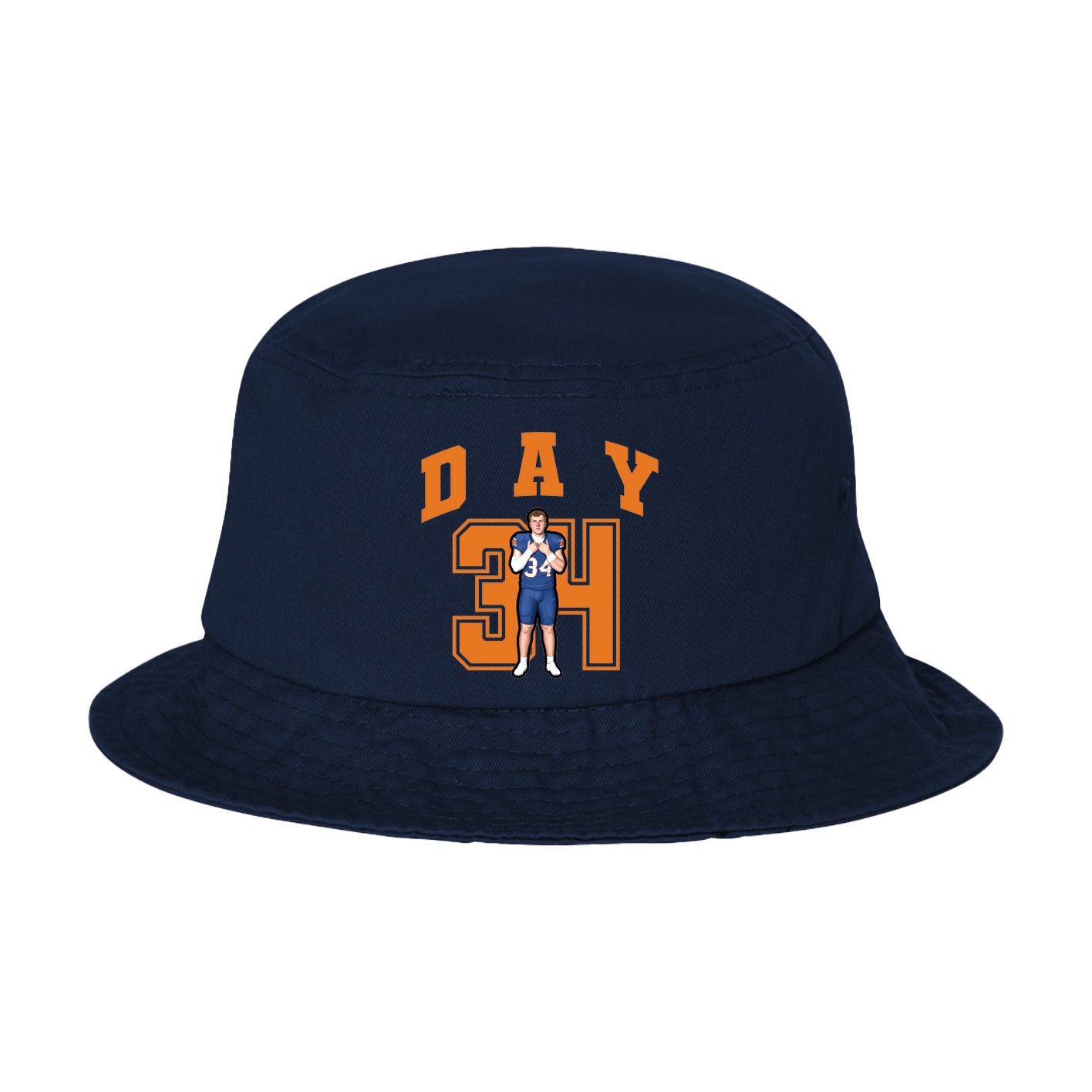Bucket Cap — Number in Navy
