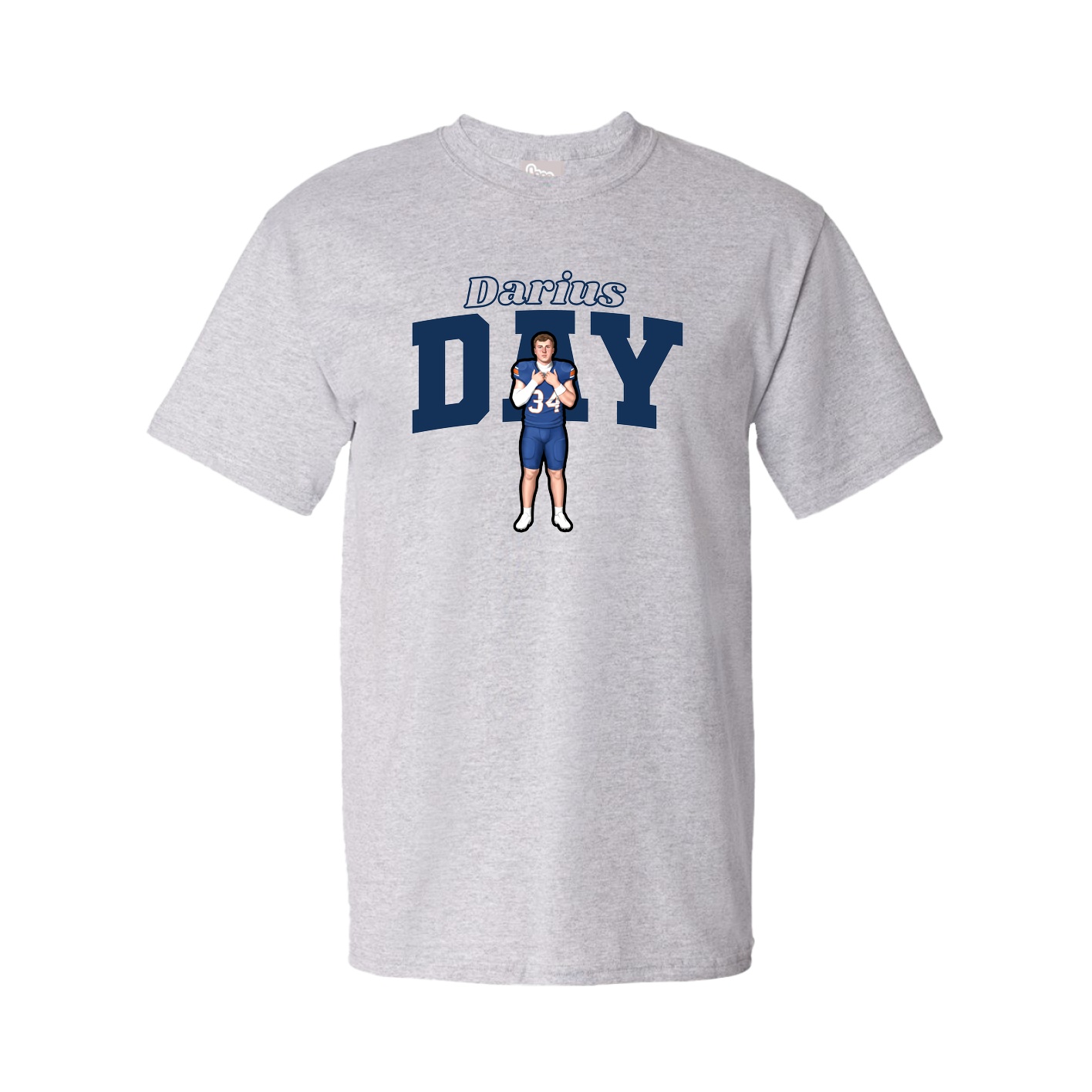 Tee — Name Arch in Grey