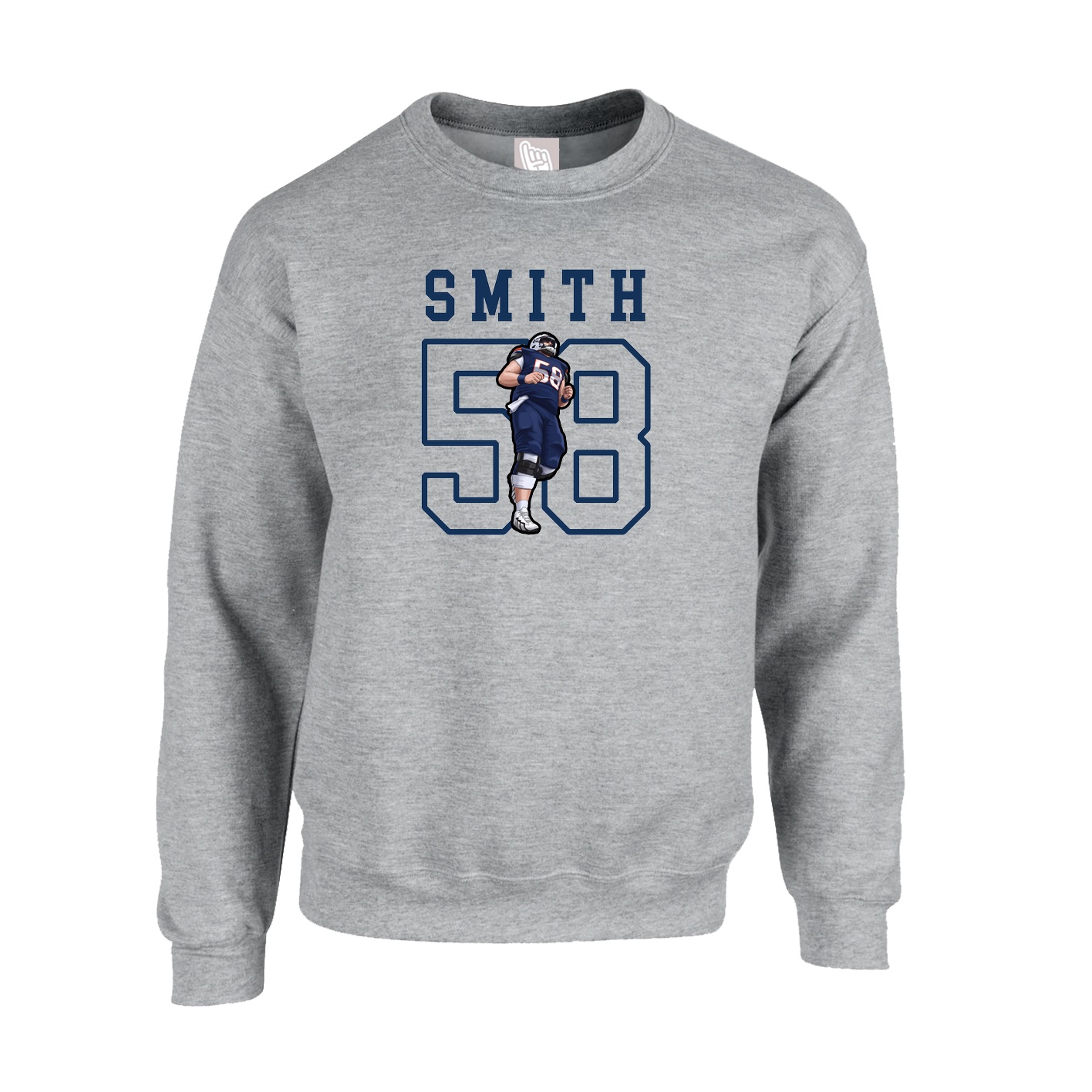 Fleece Crew — Shirsey in Grey