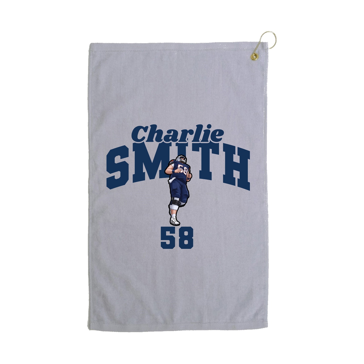 Golf Towel — Signature Arch in Grey