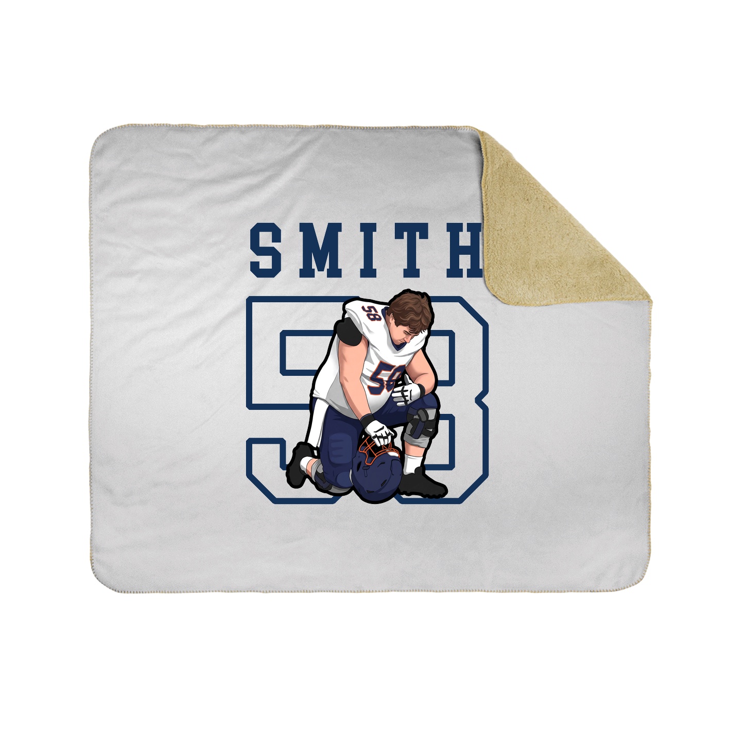 Throw Blanket — Shirsey in White
