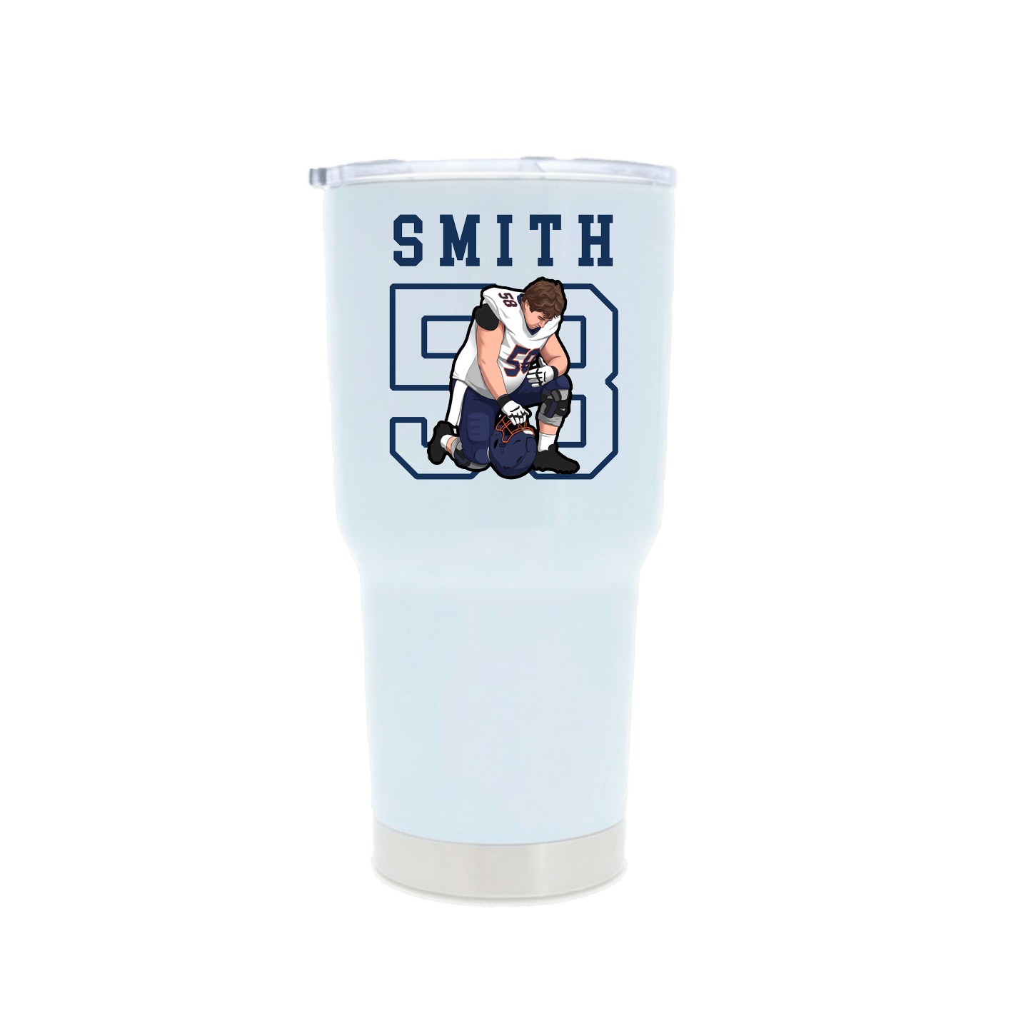 30oz Stainless Steel Tumbler — Shirsey in White