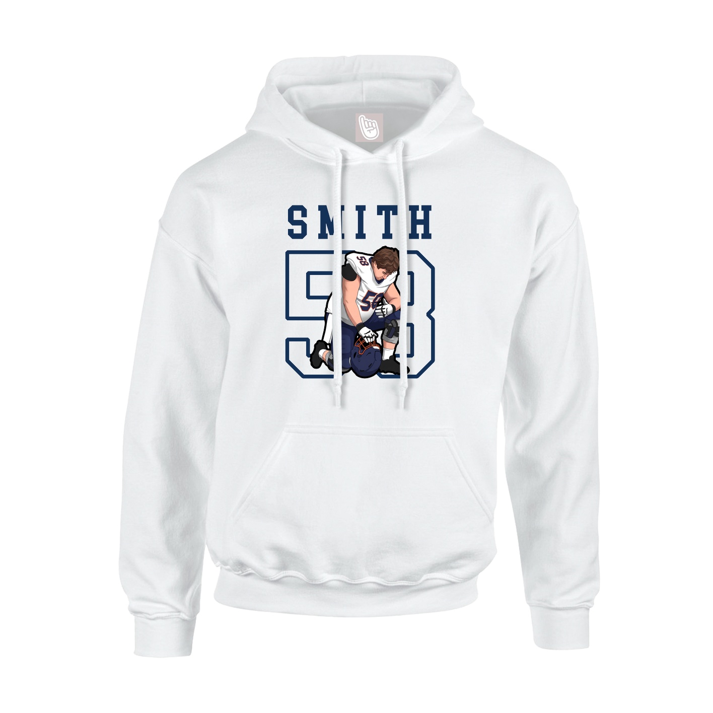 Hoodie — Shirsey in White