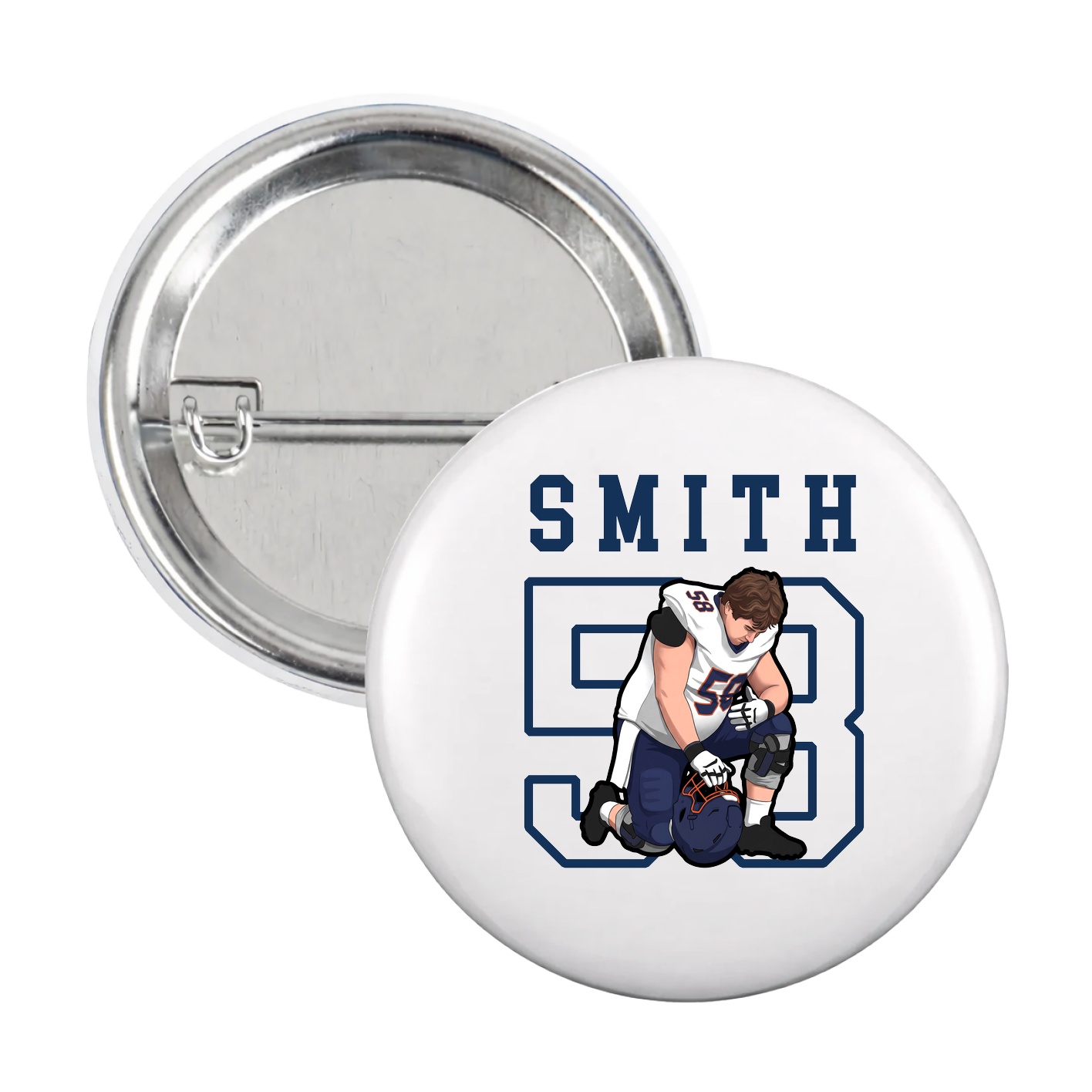 Game Day Button — Shirsey in White