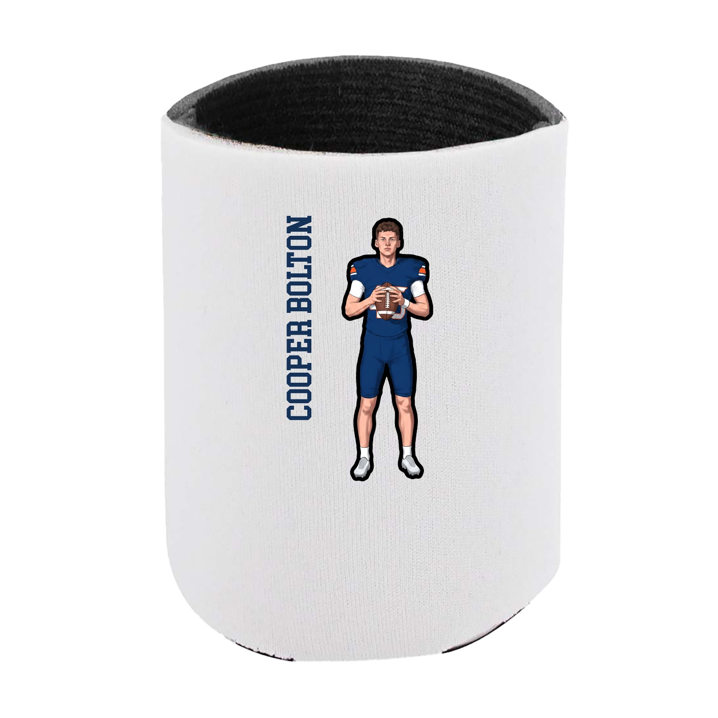 Can Holder — Name Vertical in White