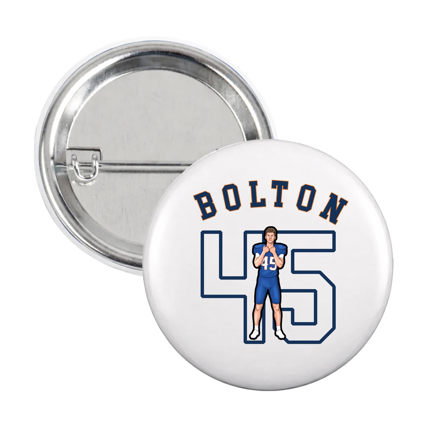 Game Day Button — Shirsey Arch in White