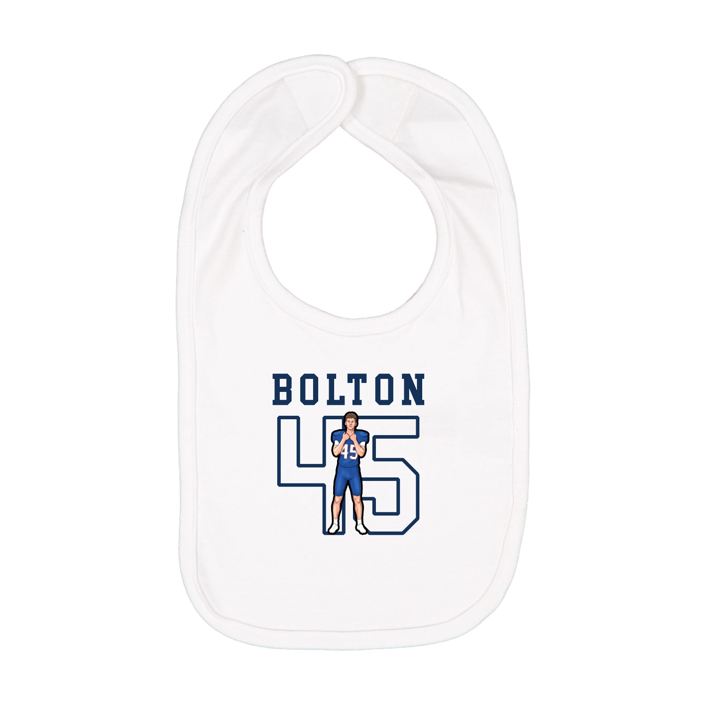 Infant Bib — Shirsey in White