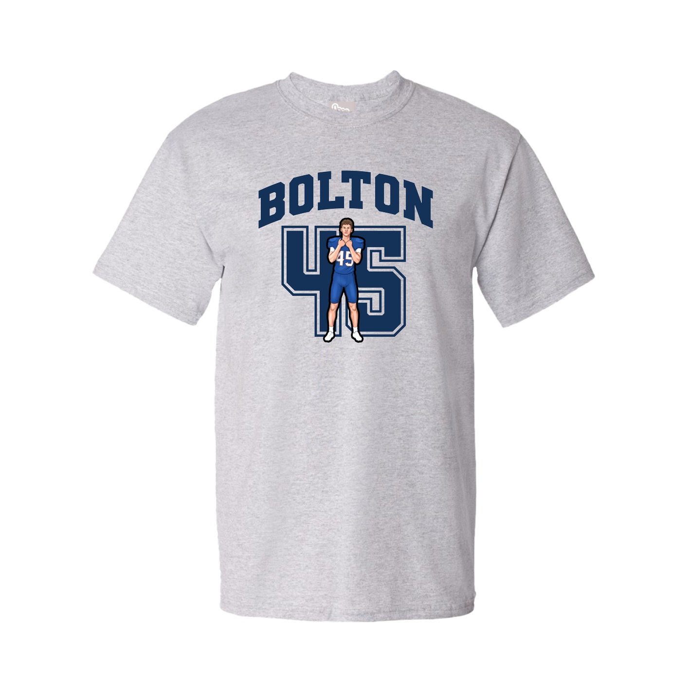 Youth Tee — Number in Grey