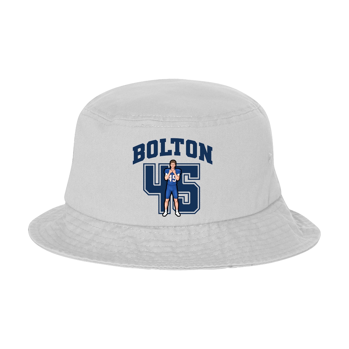 Bucket Cap — Number in White