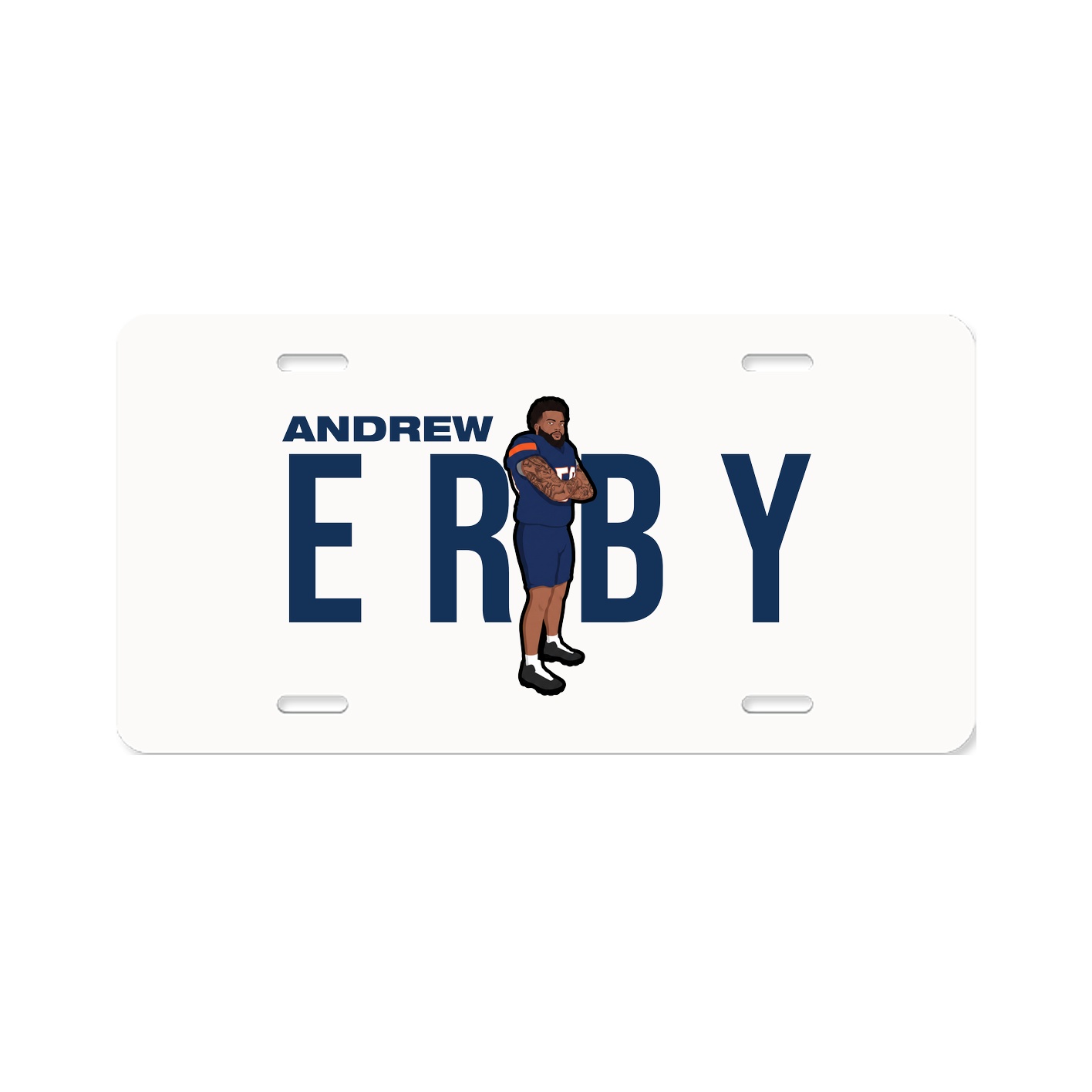 License Plate — Player Name in Classic
