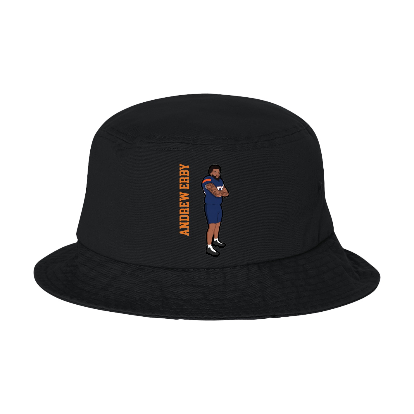 Bucket Cap — Name Vertical in Black