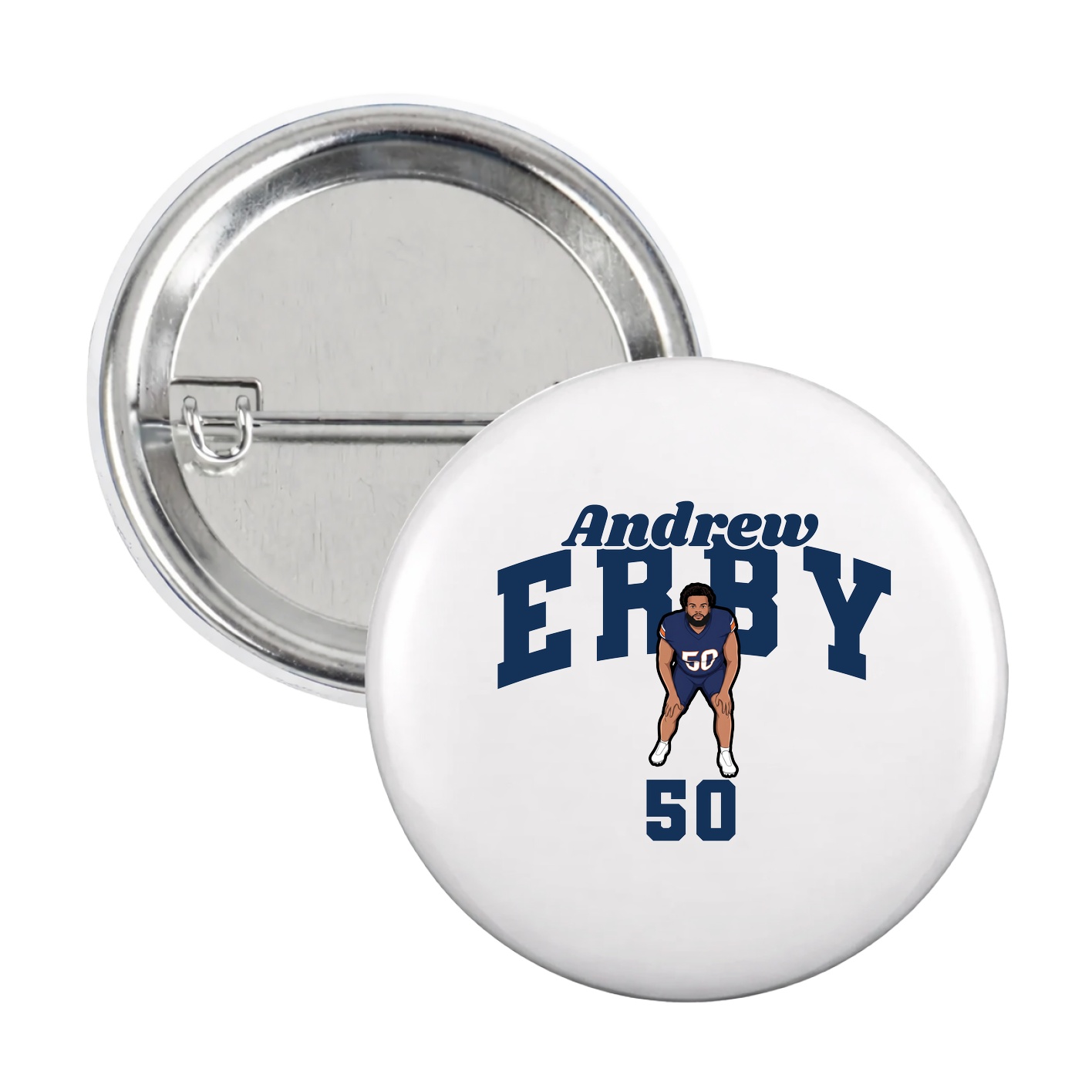 Game Day Button — Signature Arch in White