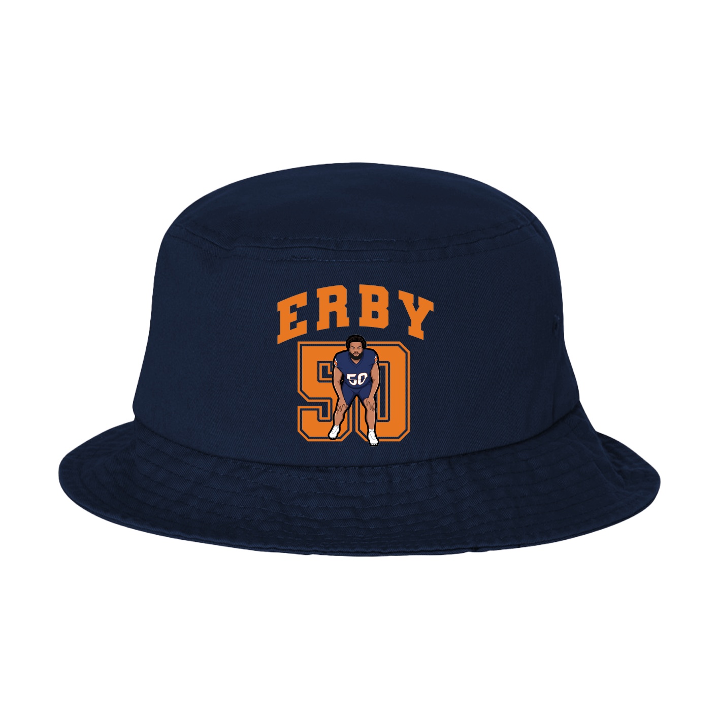 Bucket Cap — Number in Navy