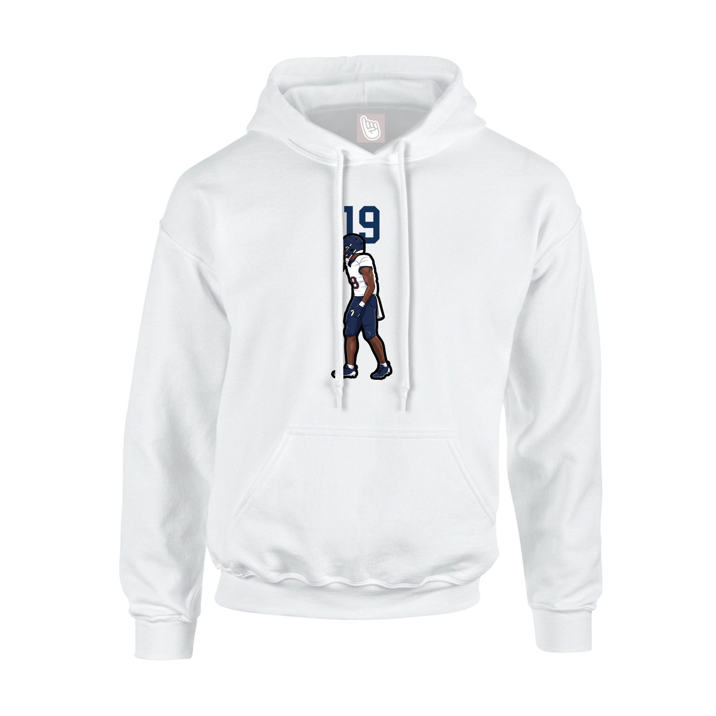Hoodie — Number Top in White