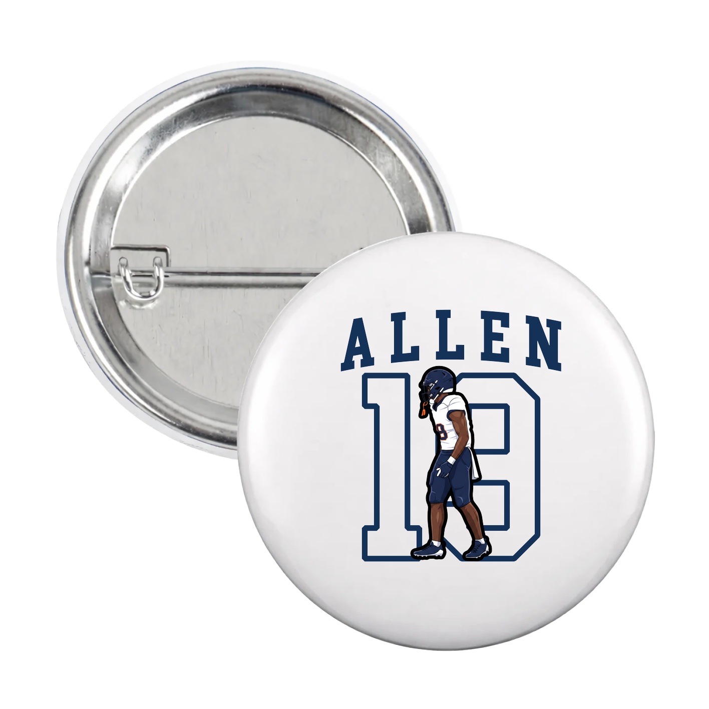 Game Day Button — Shirsey in White