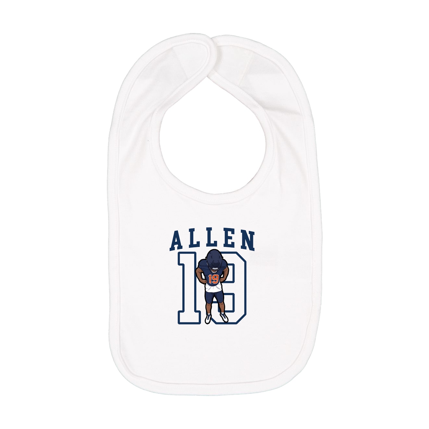 Infant Bib — Shirsey in White