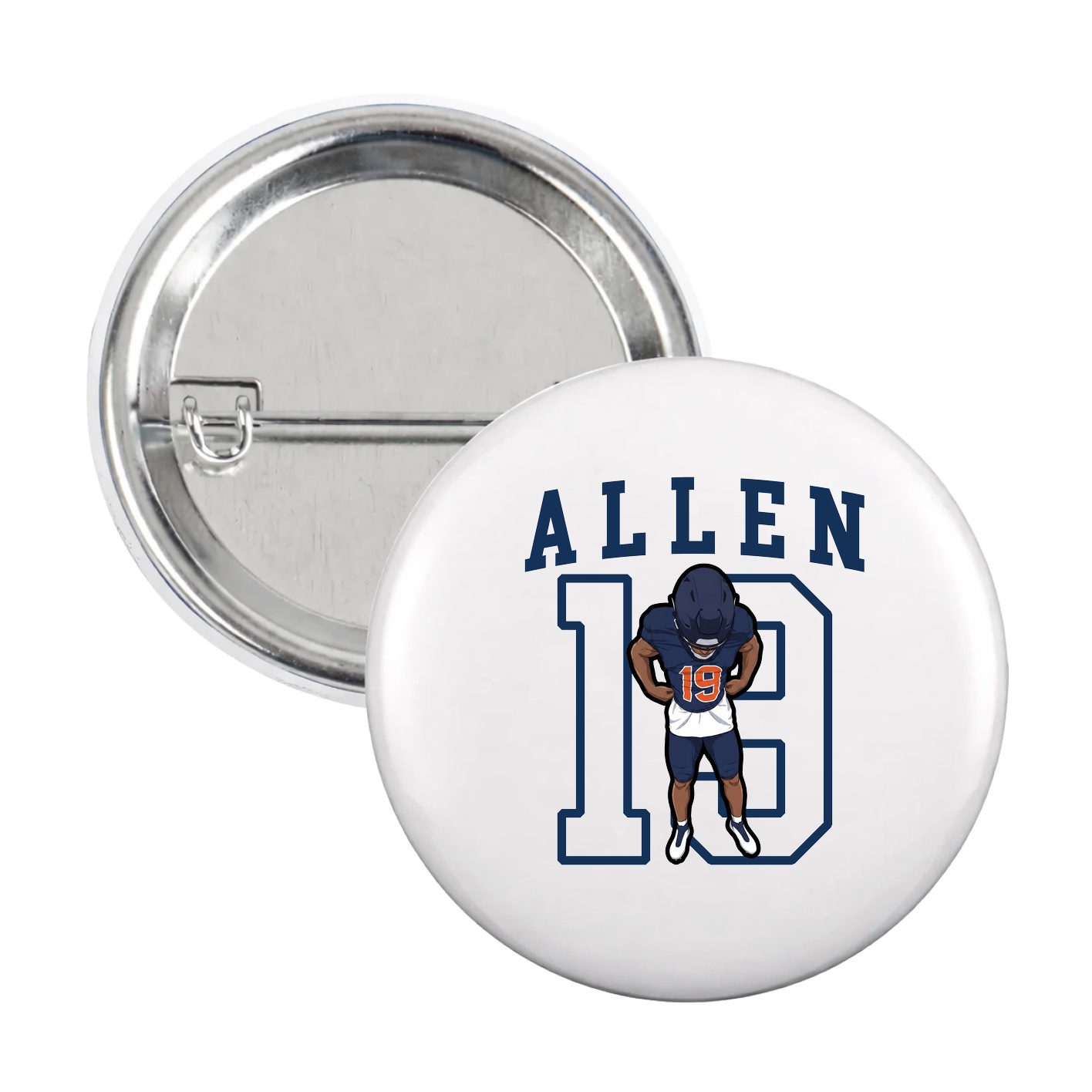 Game Day Button — Shirsey in White