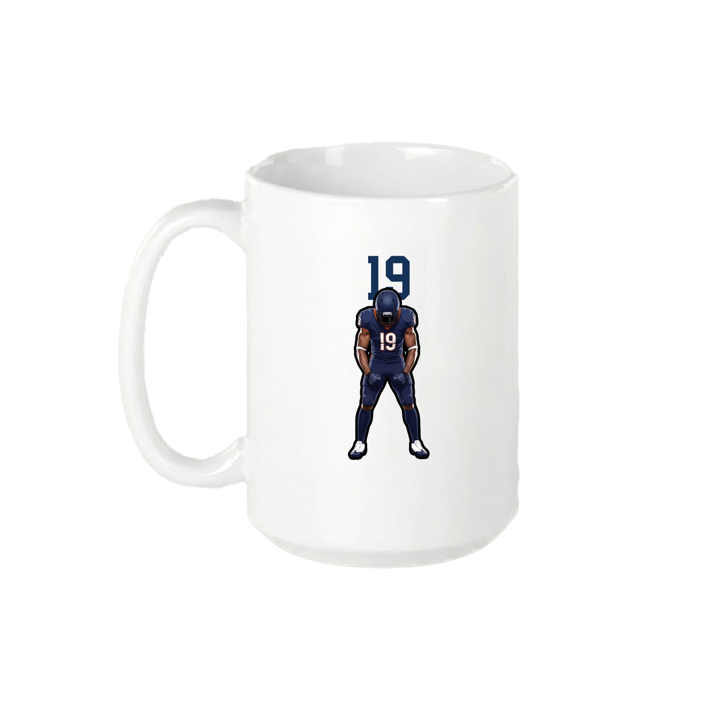 15oz Coffee Mug — Number Top in White