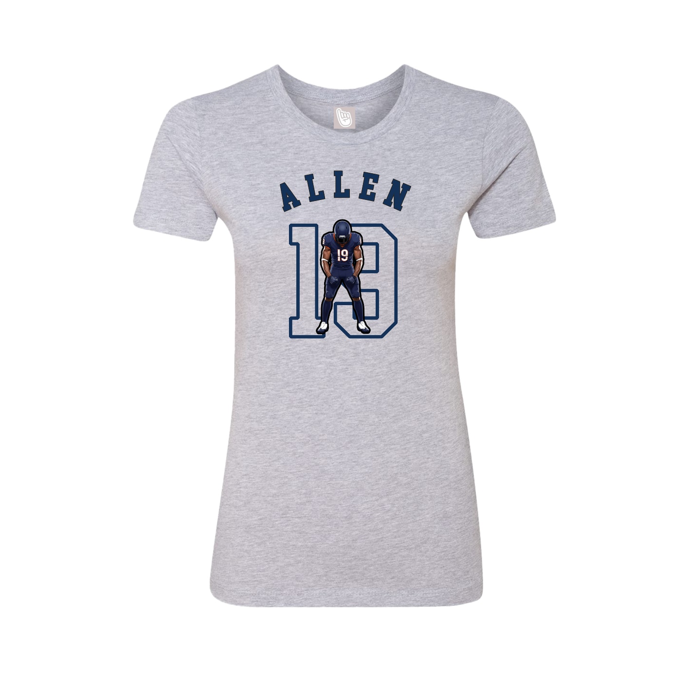 Fitted Women's Tee — Shirsey Arch in Grey