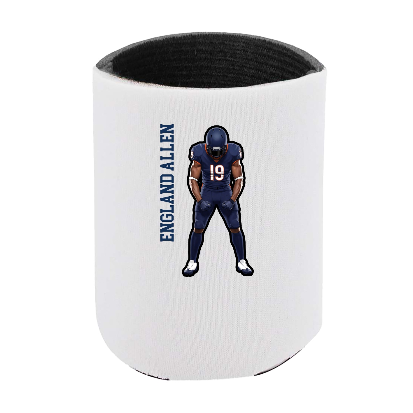 Can Holder — Name Vertical in White