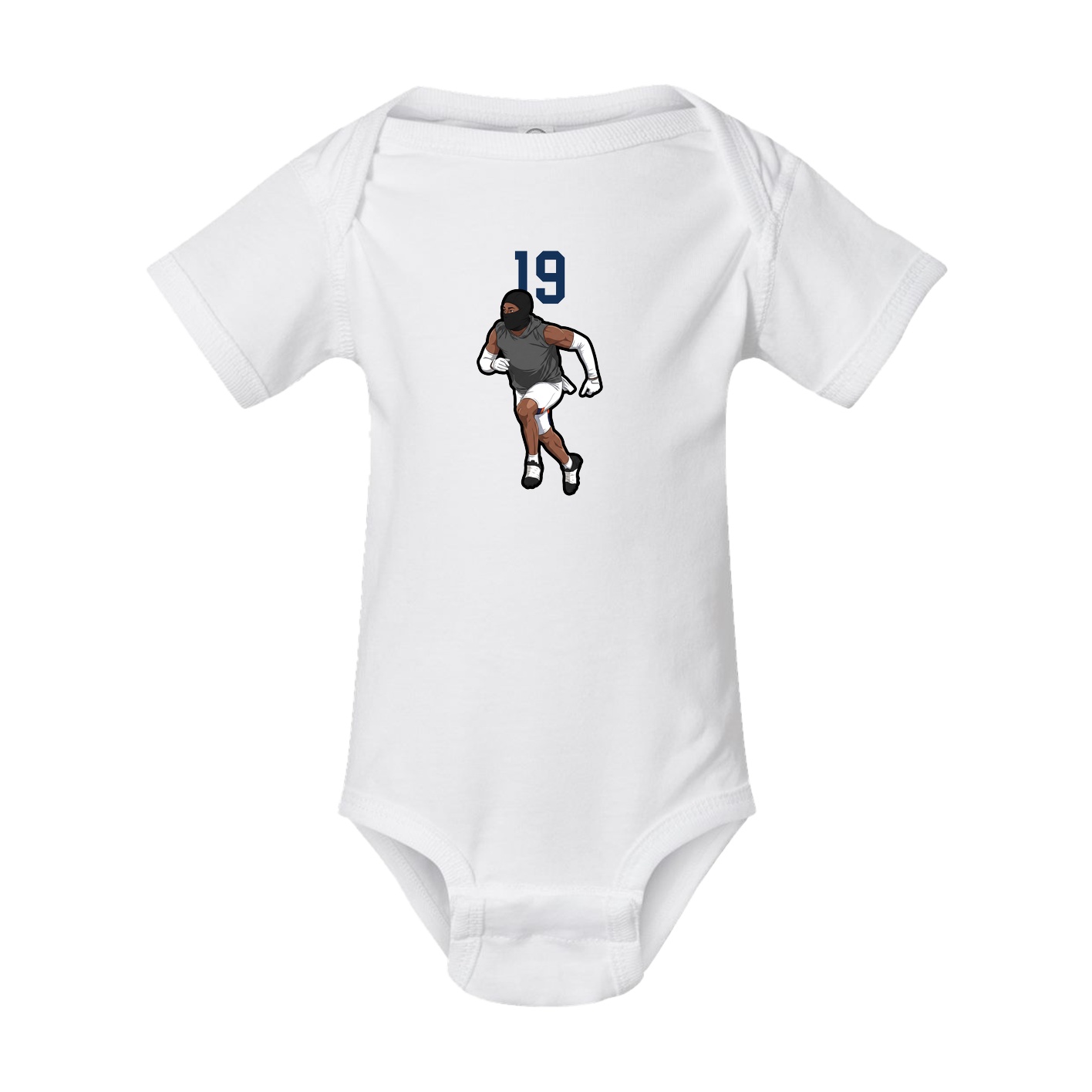 Baby Onesie — Number Top in White