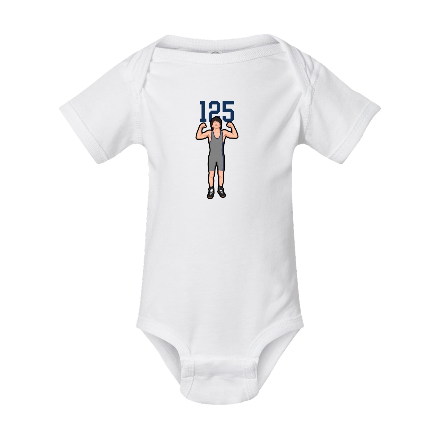 Baby Onesie — Number Top in White