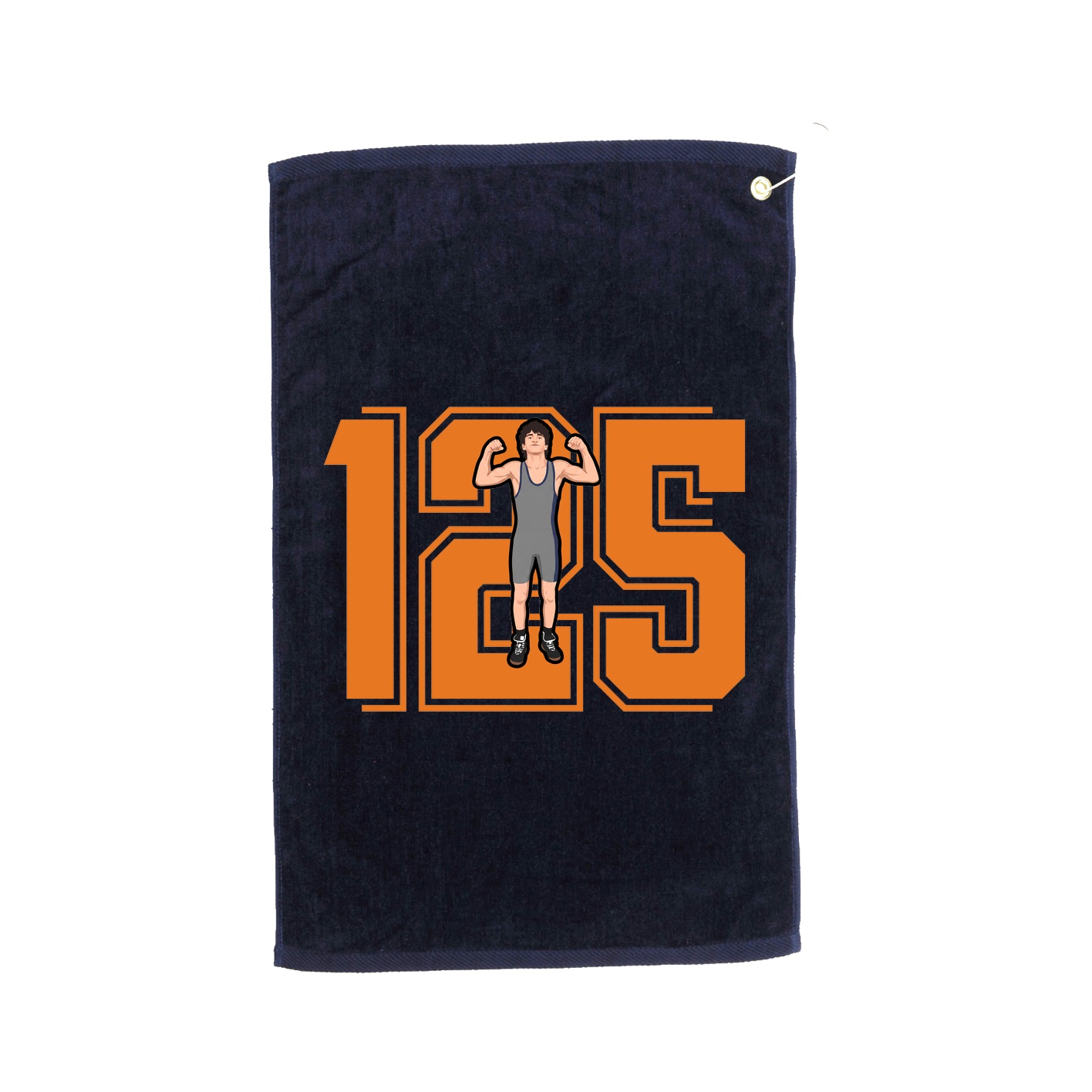 Golf Towel — Number in Navy