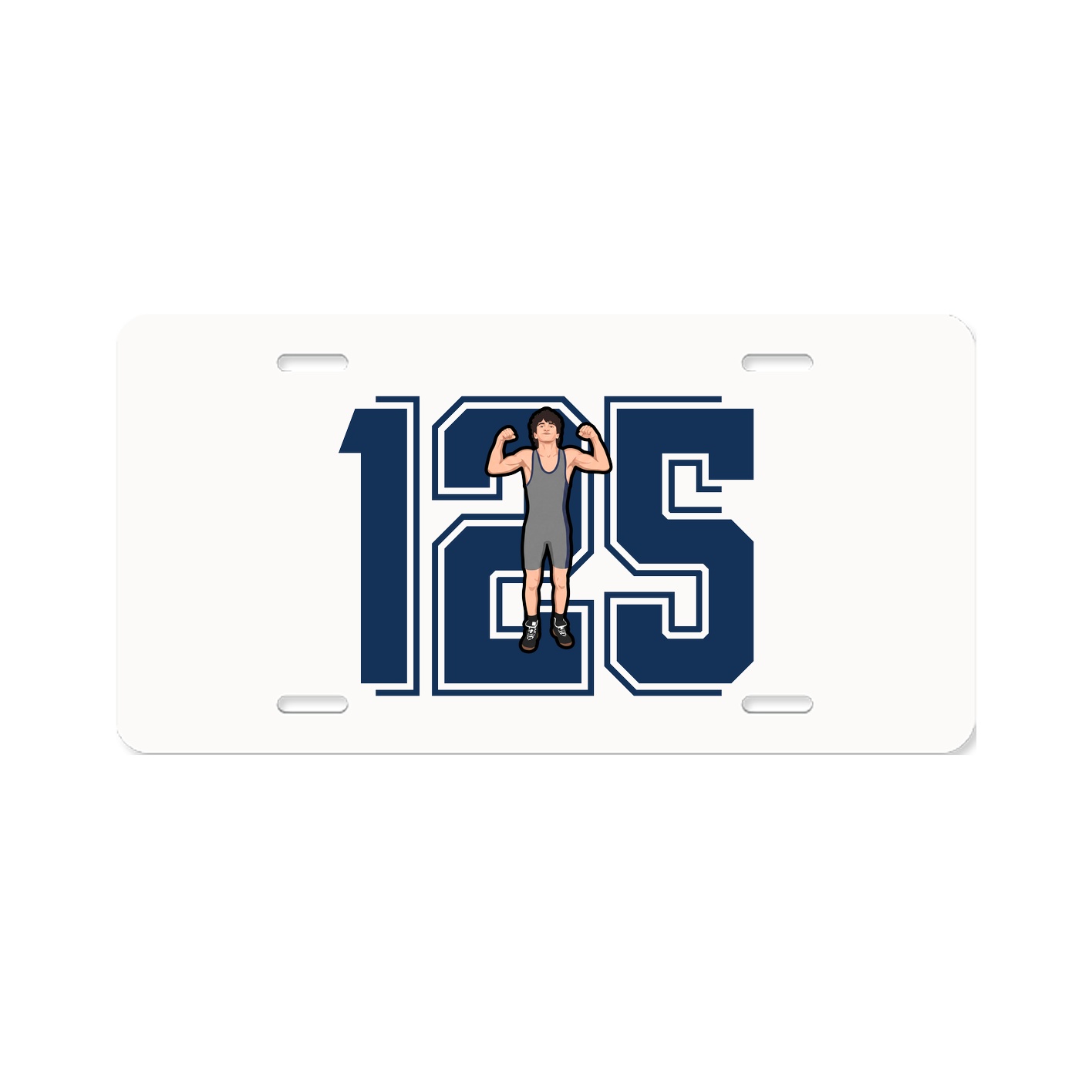 License Plate — Number in Classic