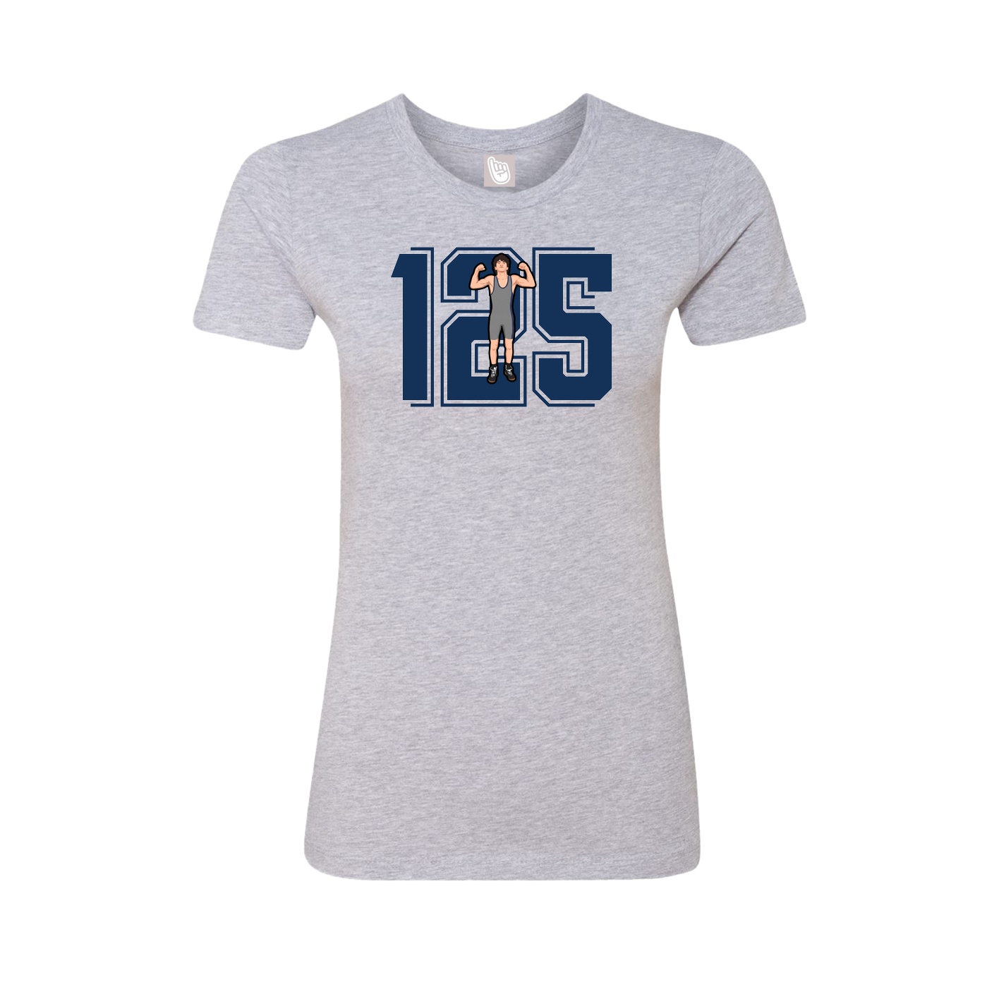 Womens Tee — Number in Grey