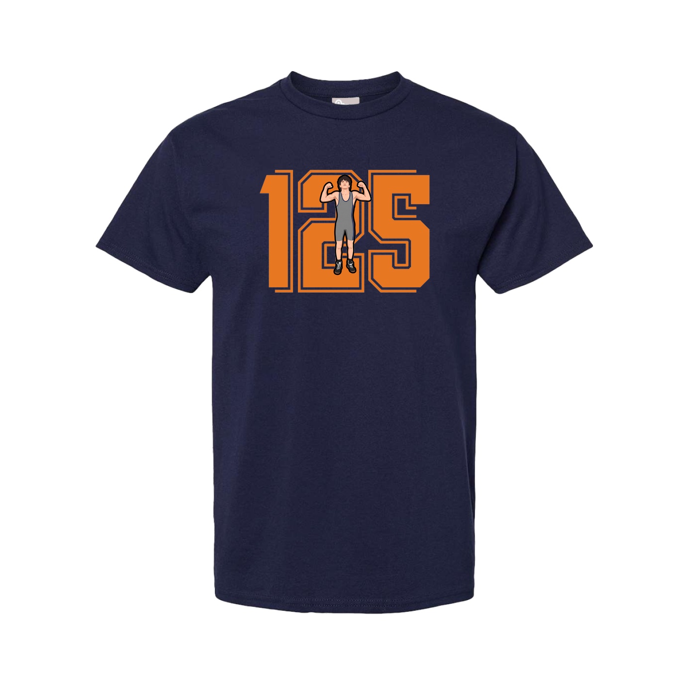 Youth Tee — Number in Navy