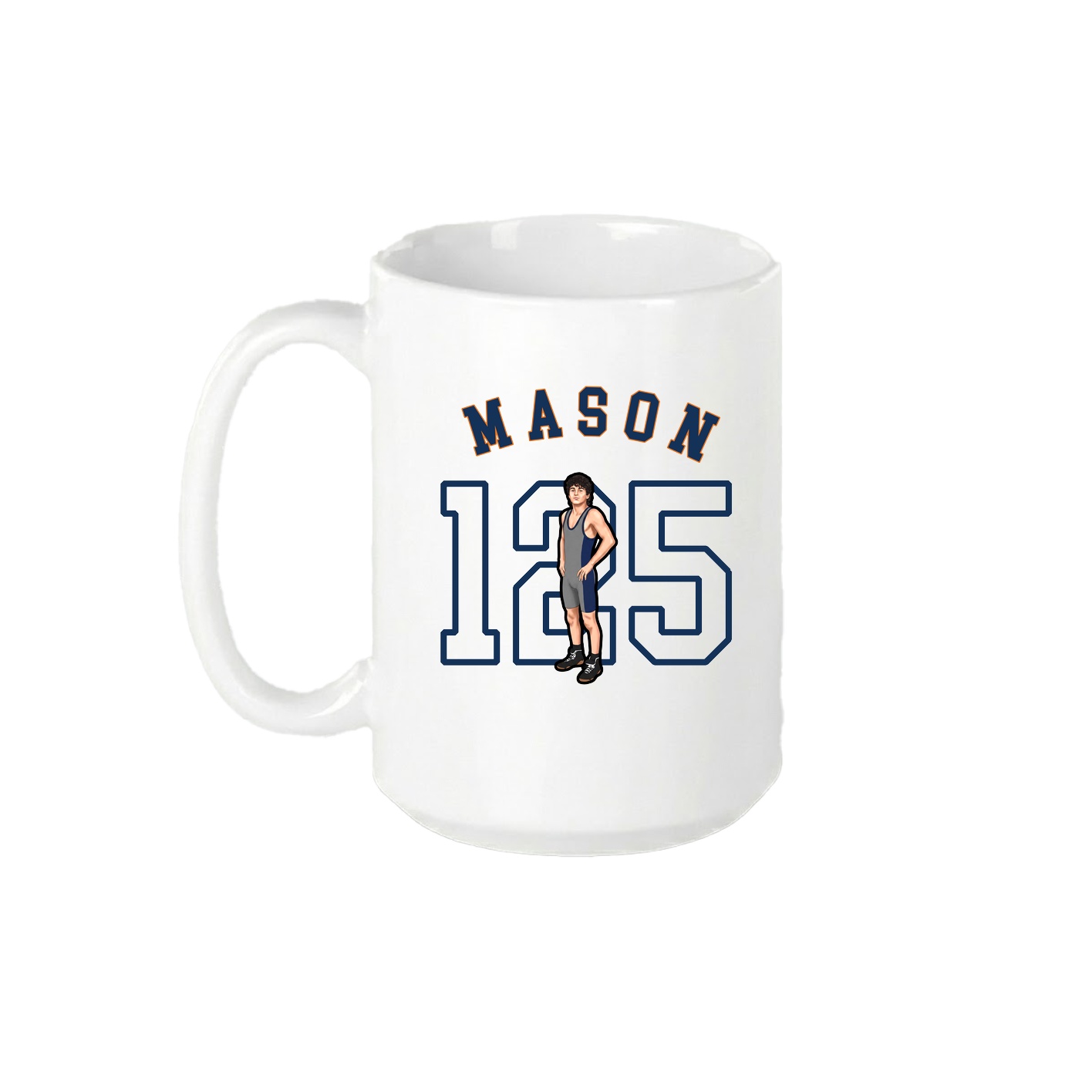 15oz Coffee Mug — Shirsey Arch in White