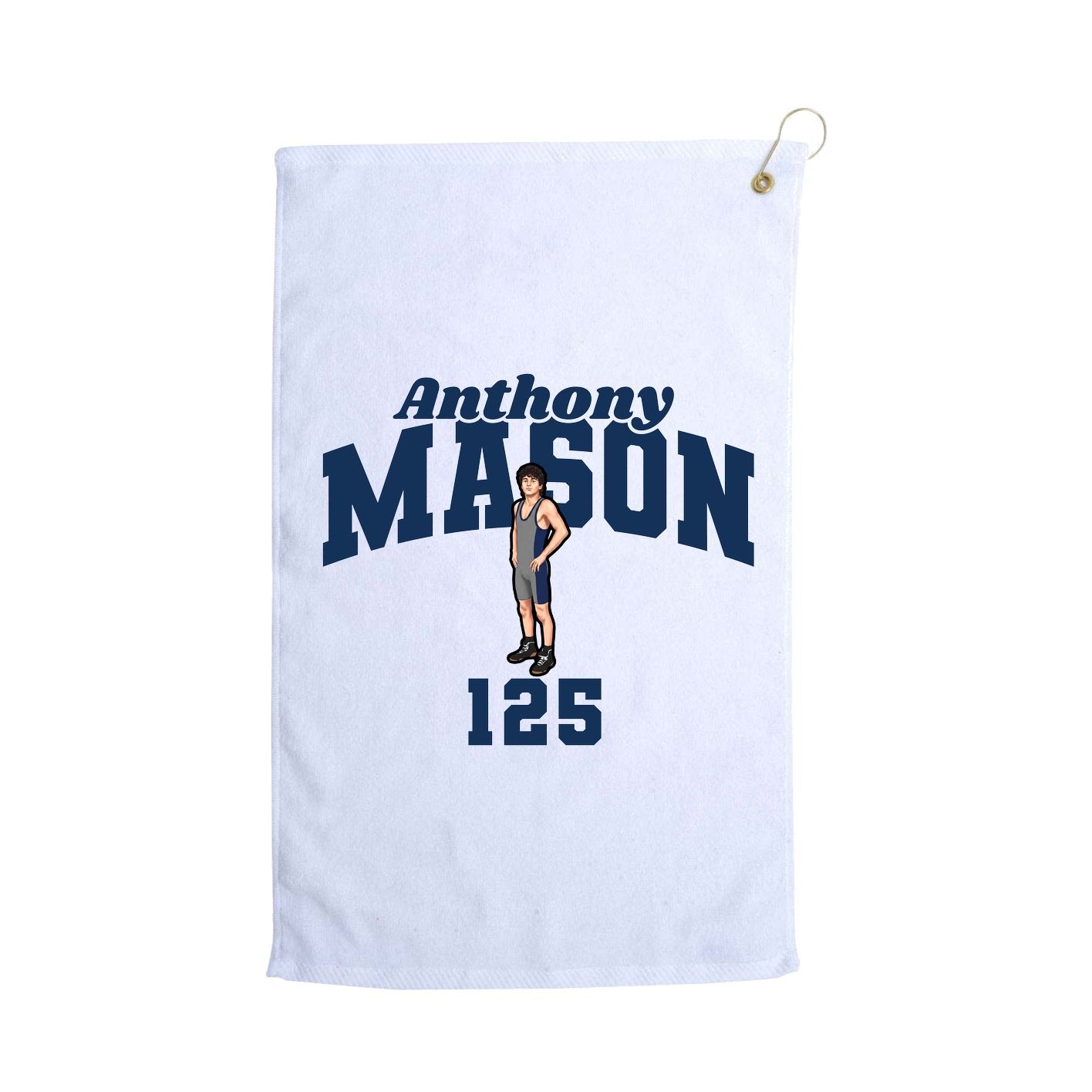 Golf Towel — Signature Arch in White