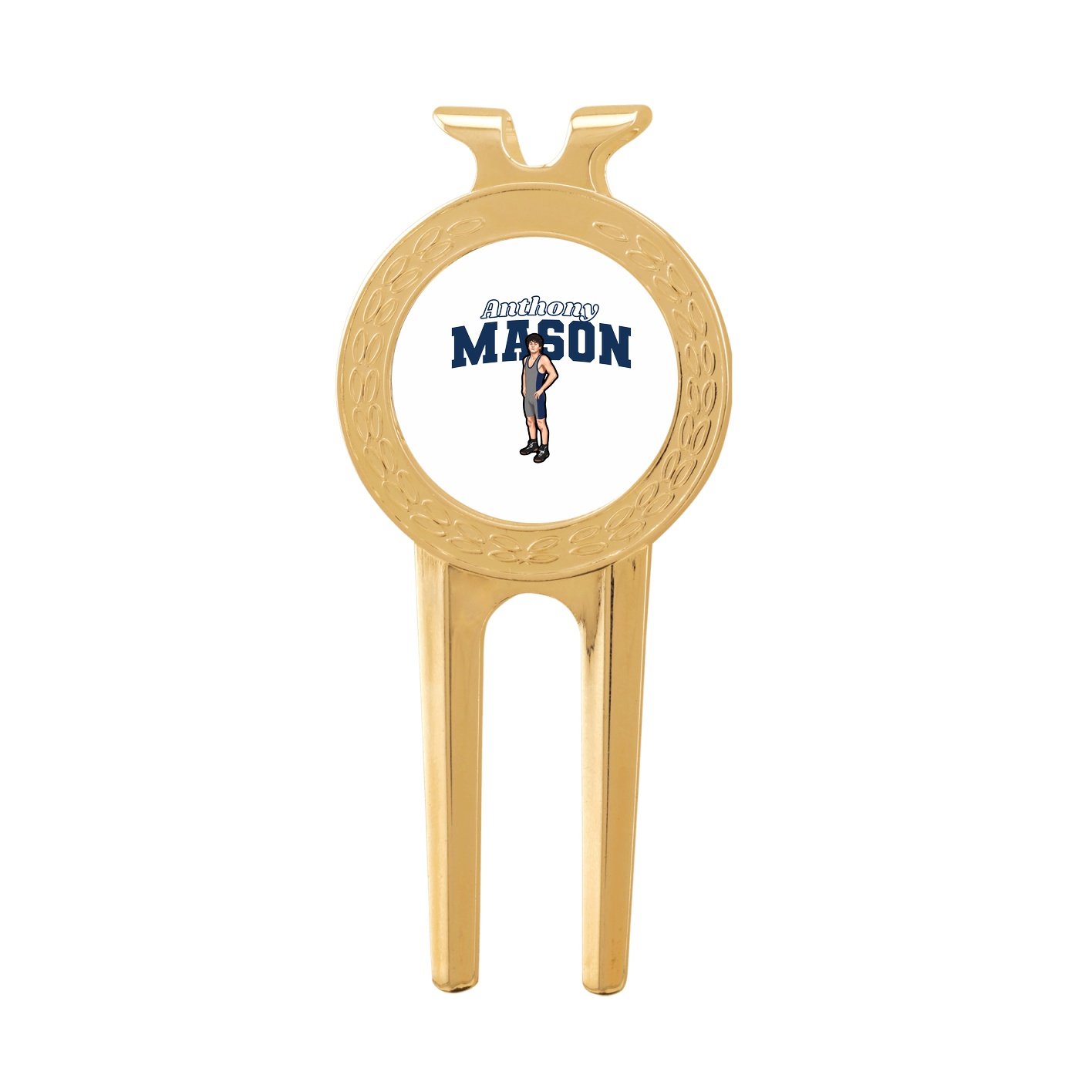 Divot Tool with Ball Marker — Name Arch in Classic