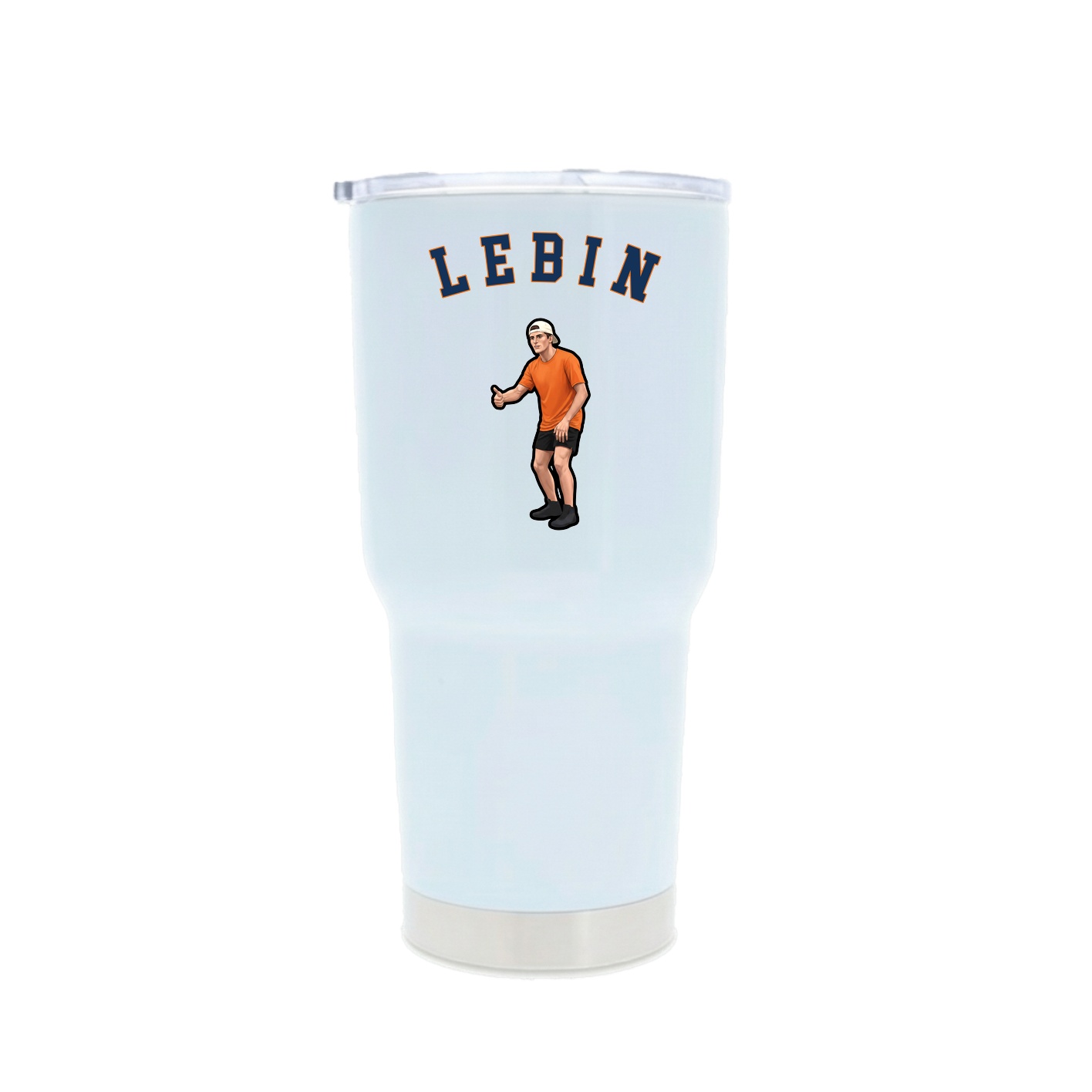 30oz Stainless Steel Tumbler — Shirsey Arch in White
