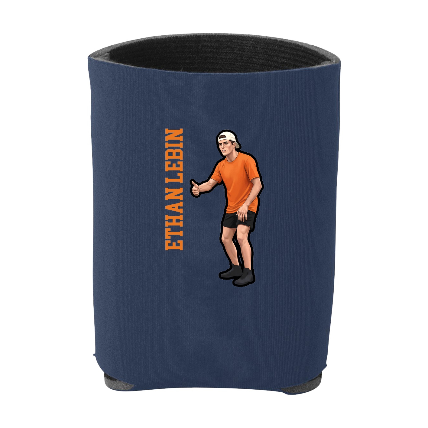 Can Holder — Name Vertical in Navy
