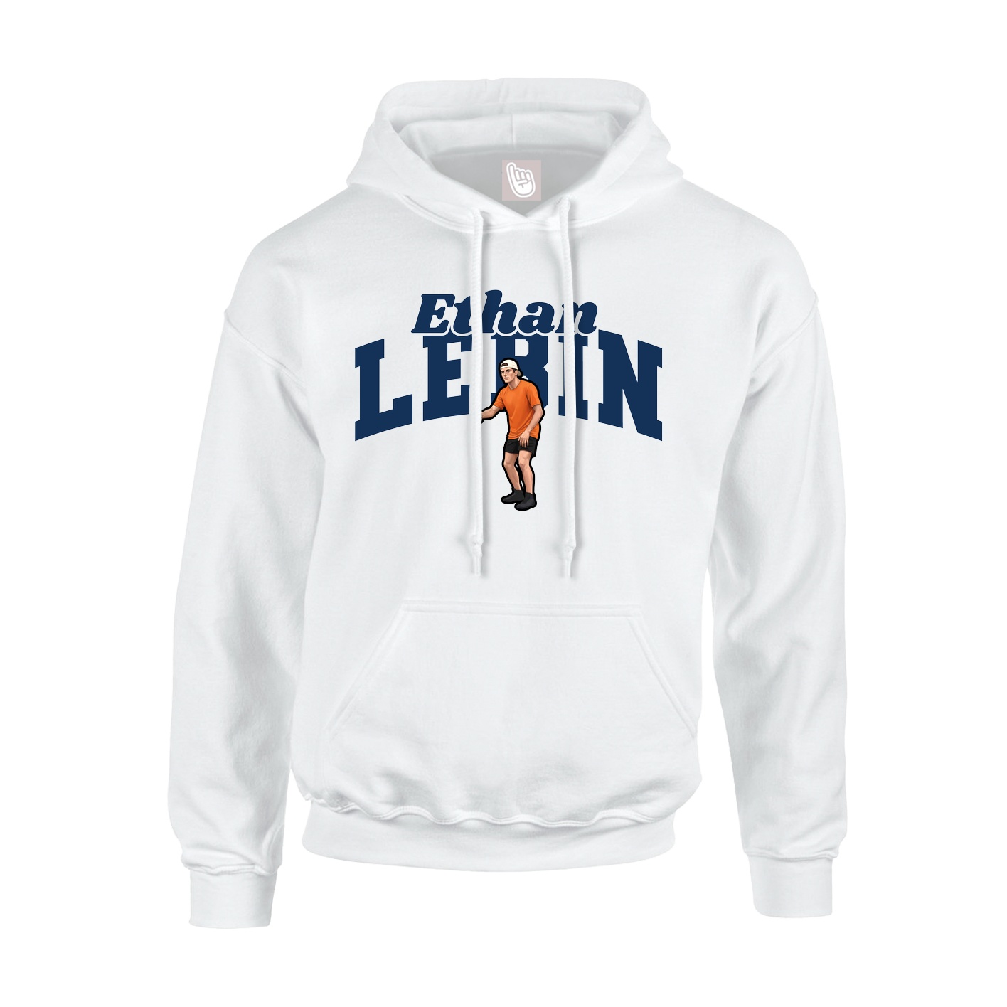 Youth Hoodie — Signature Arch in White