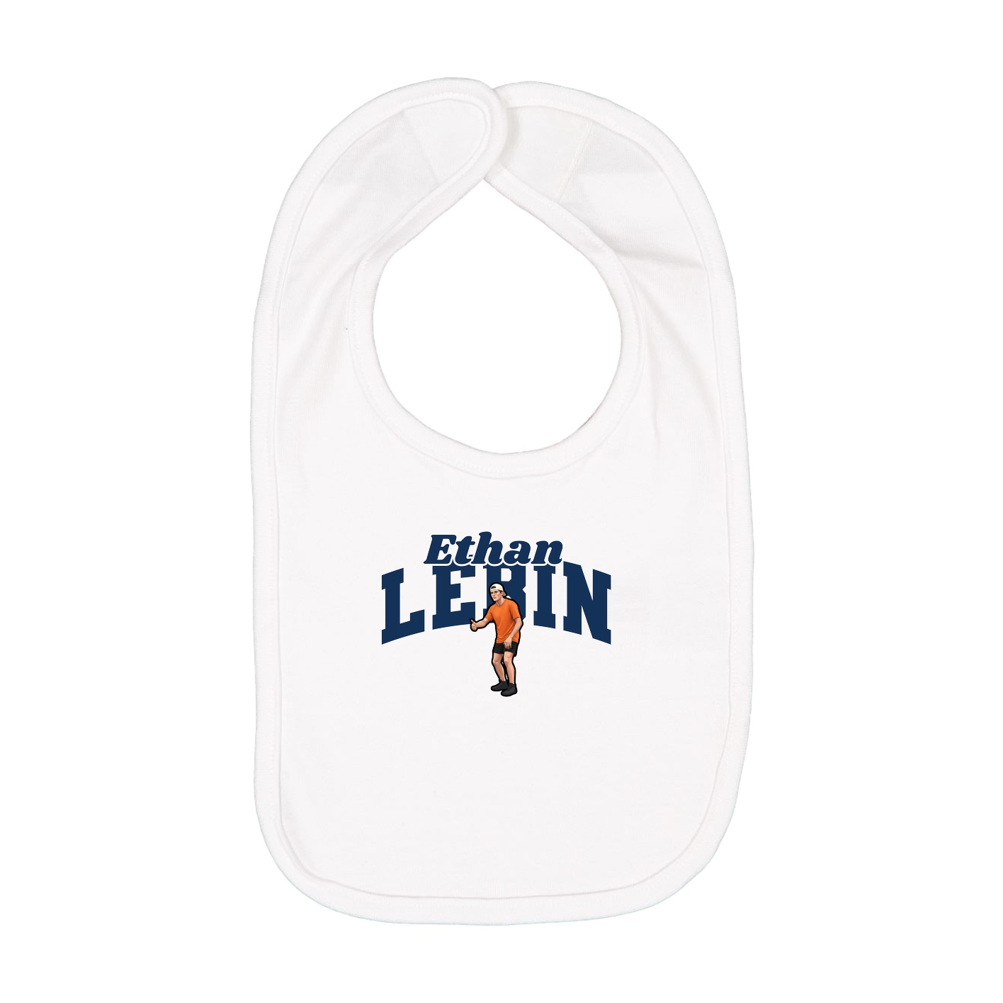 Infant Bib — Signature Arch in White