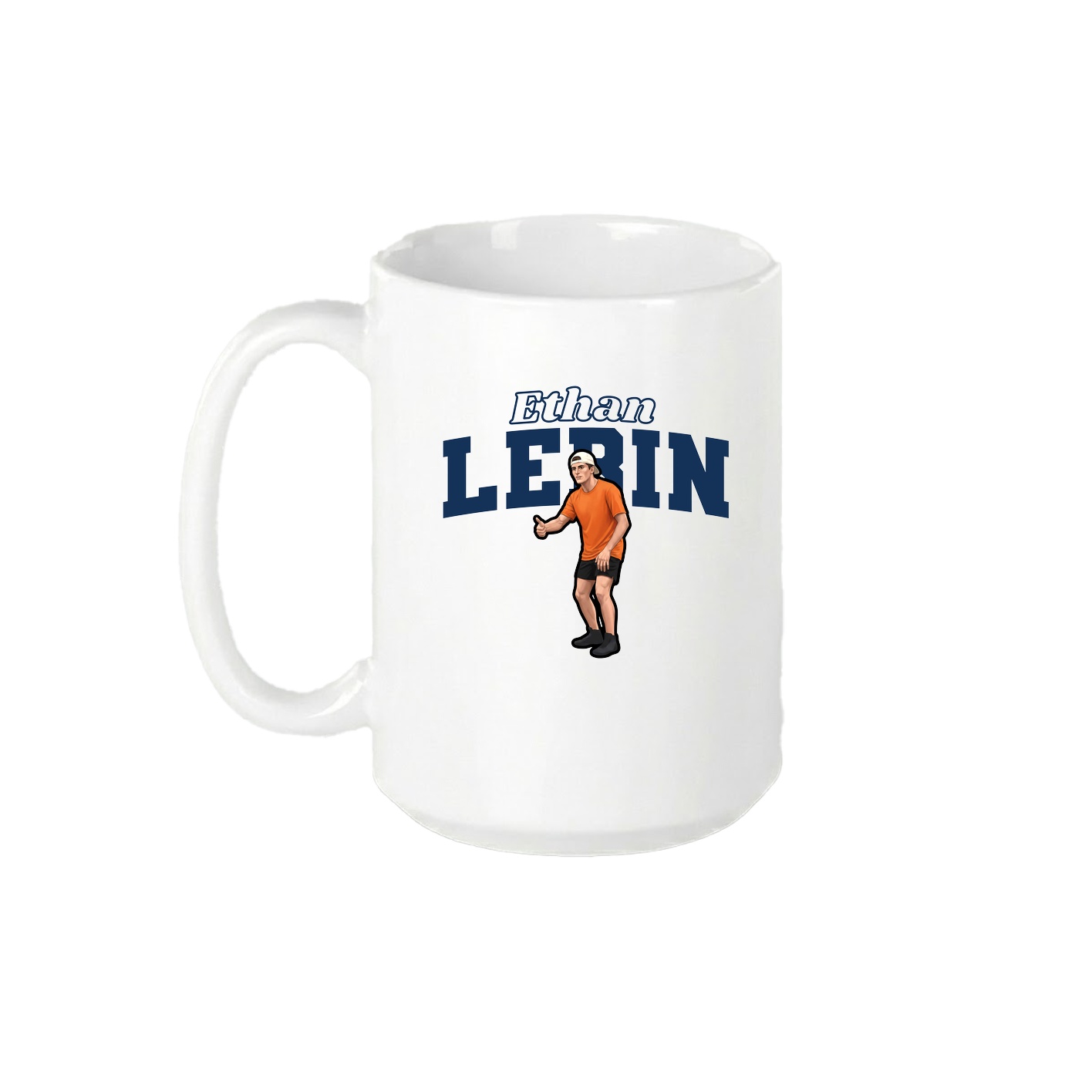 15oz Coffee Mug — Name Arch in White