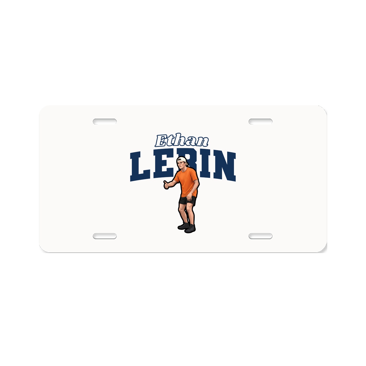 License Plate — Name Arch in Classic