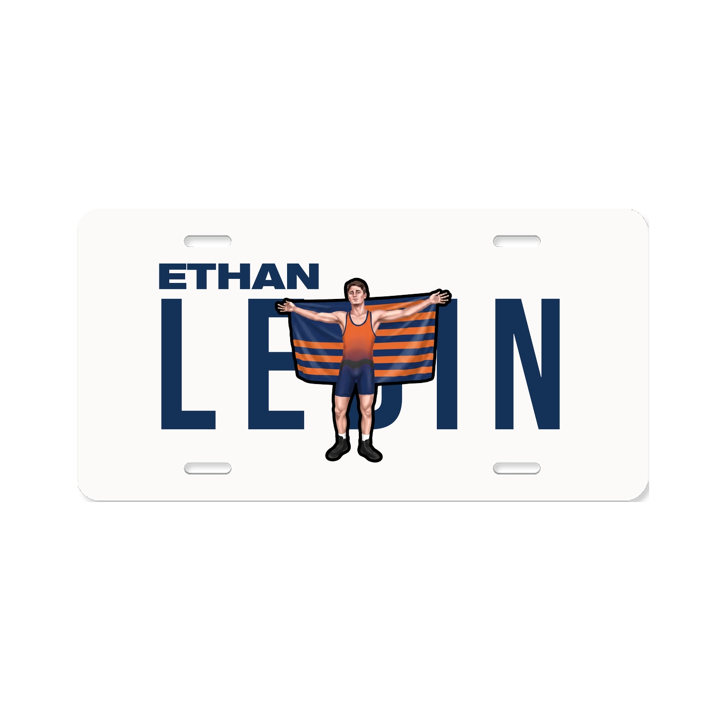 License Plate — Player Name in Classic
