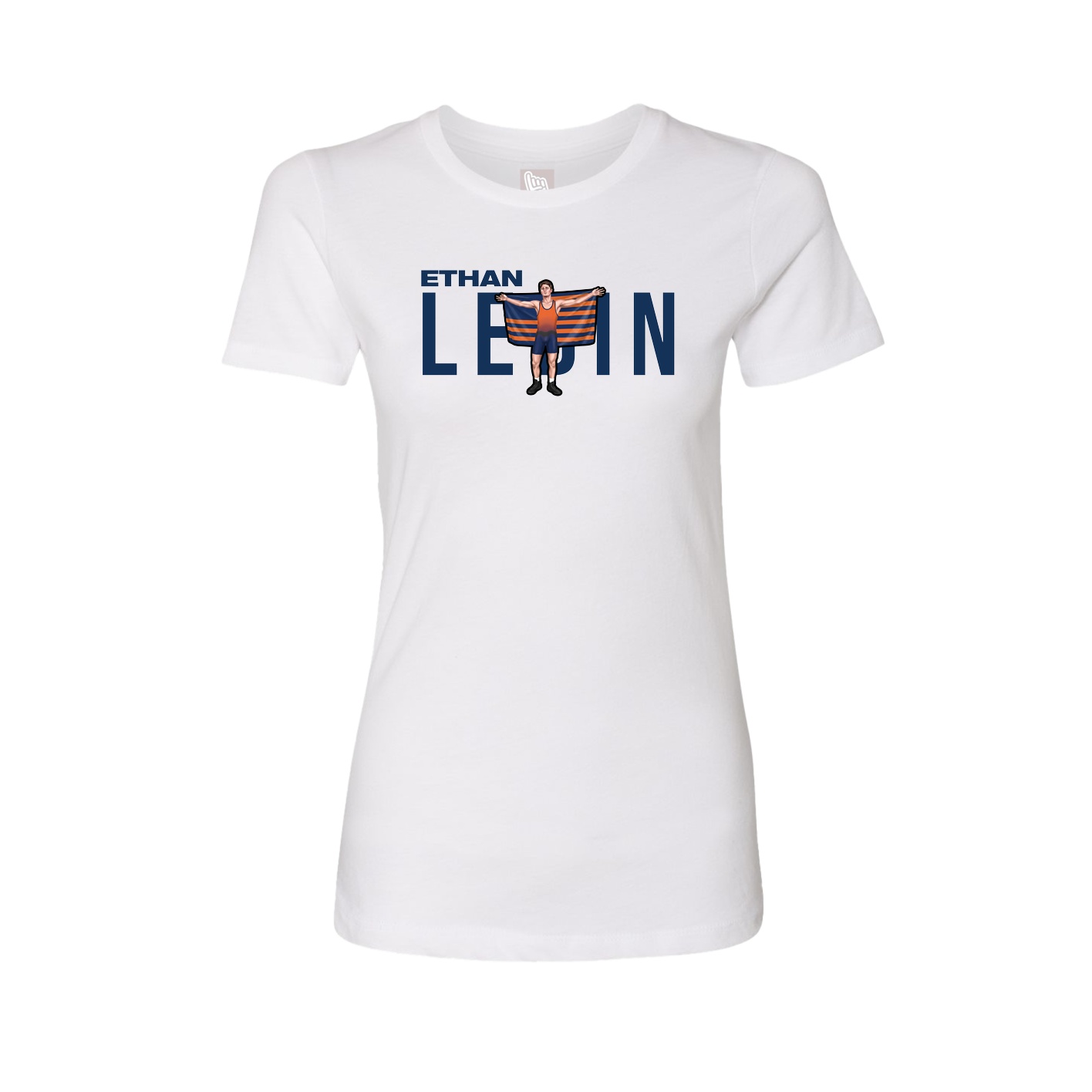 Fitted Women's Tee — Player Name in White
