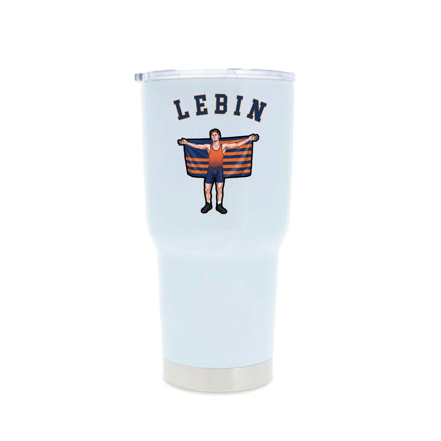 30oz Stainless Steel Tumbler — Shirsey Arch in White
