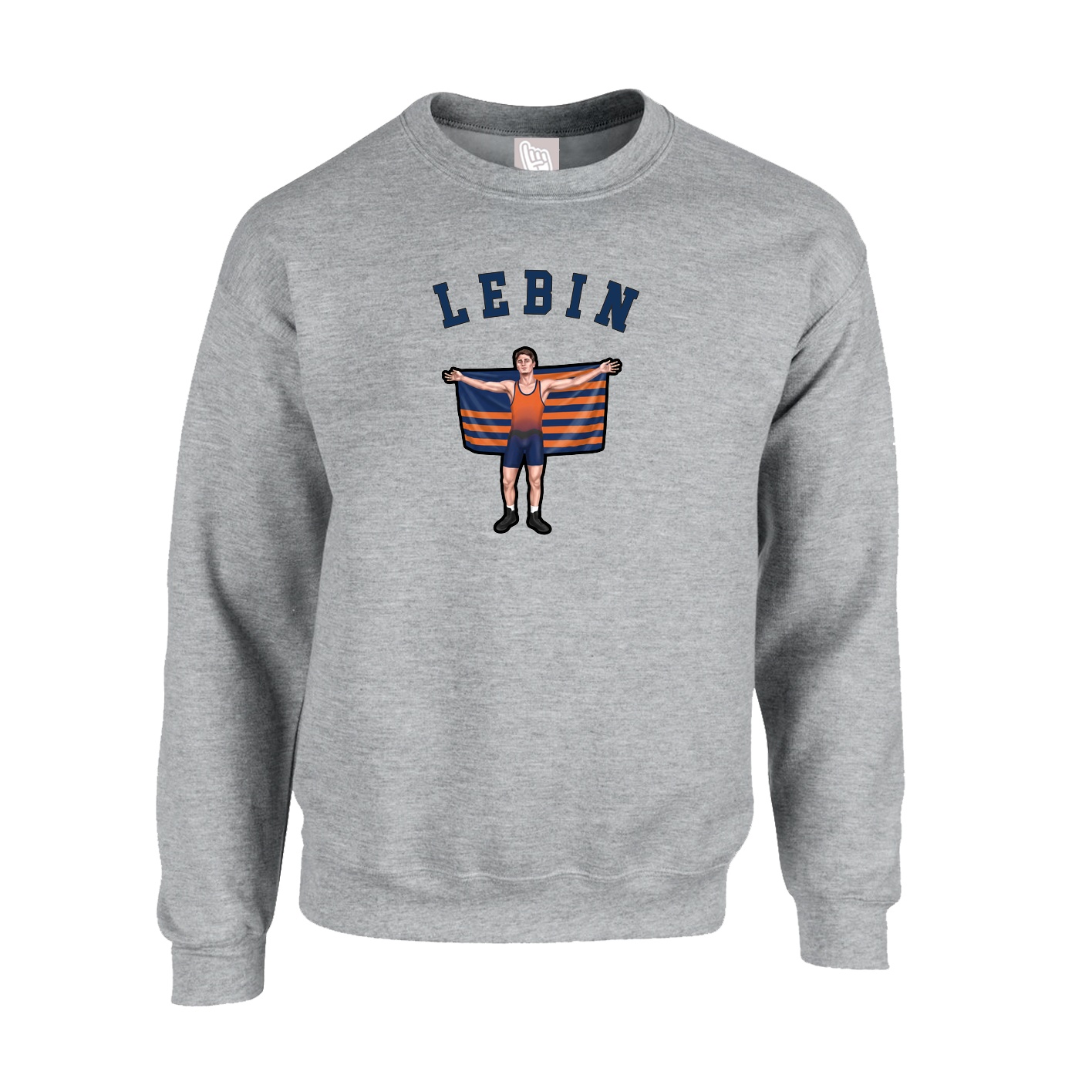 Fleece Crew — Shirsey Arch in Grey