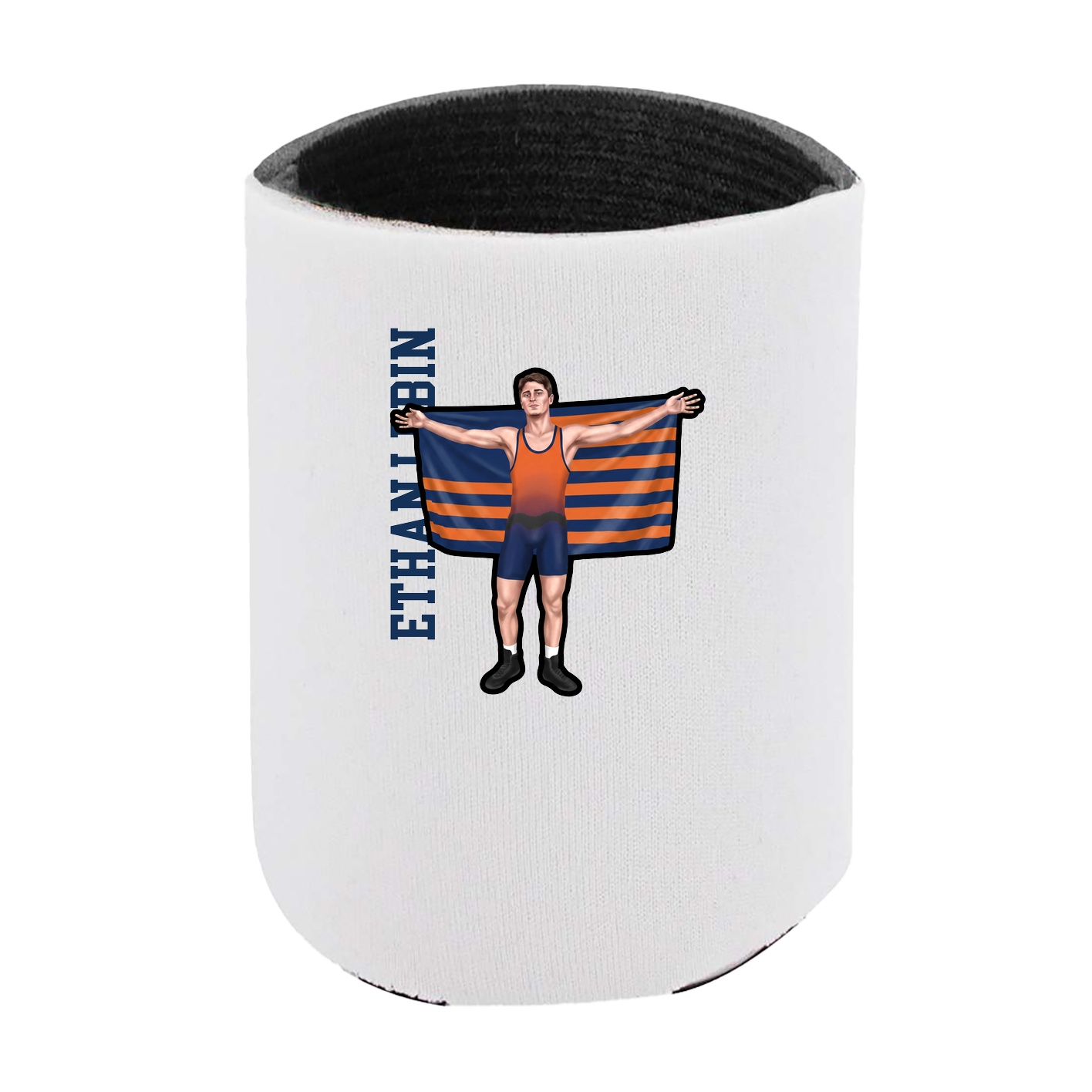 Can Holder — Name Vertical in White