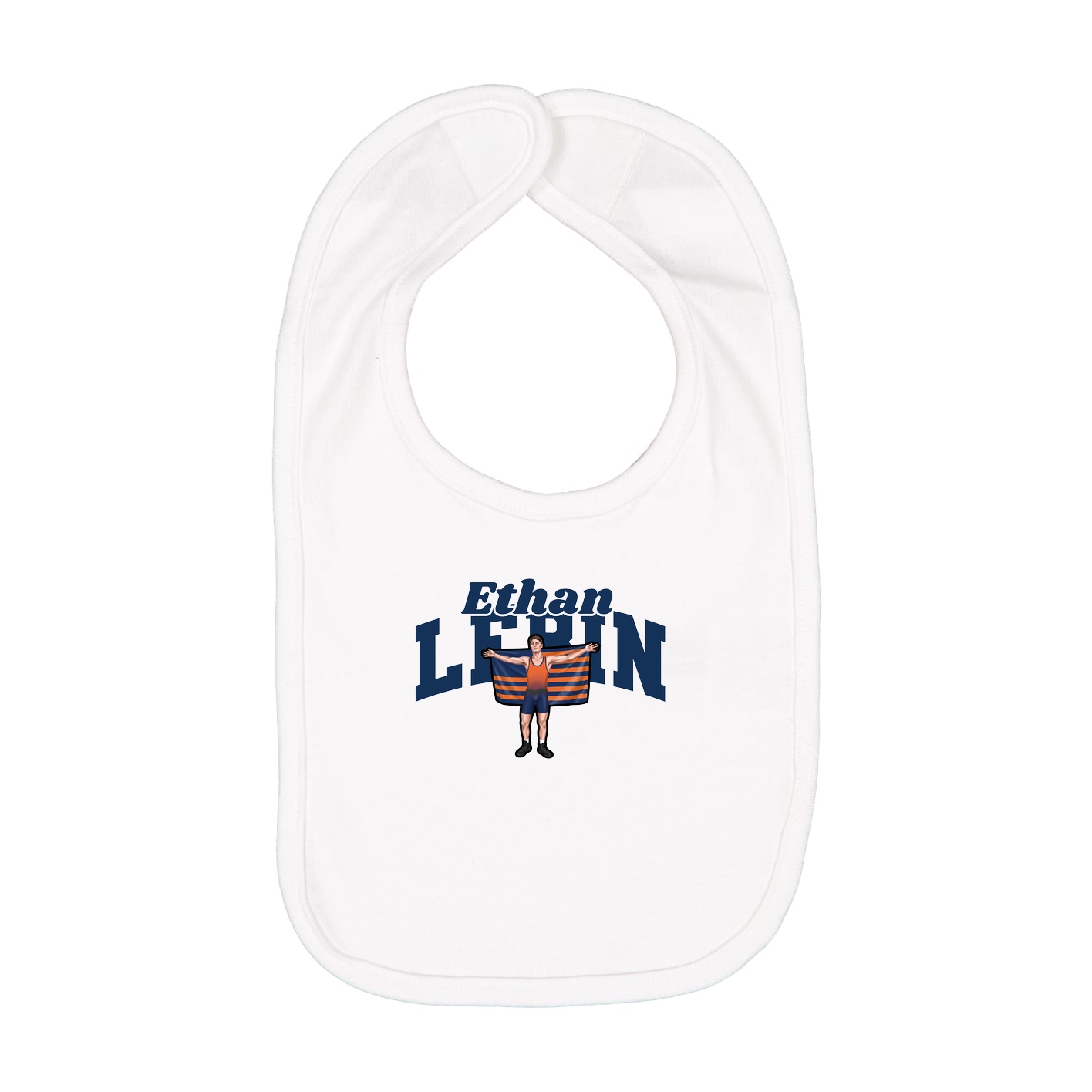 Infant Bib — Signature Arch in White