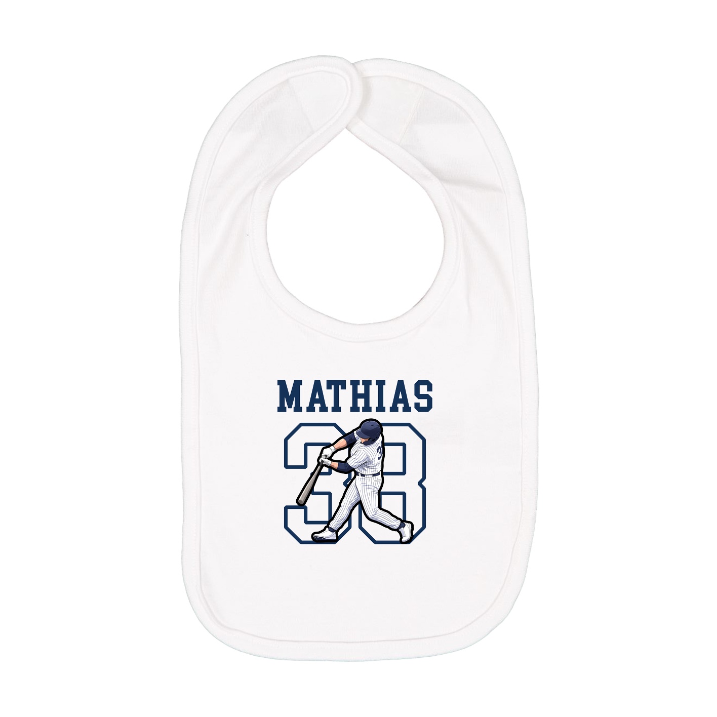 Infant Bib — Shirsey in White