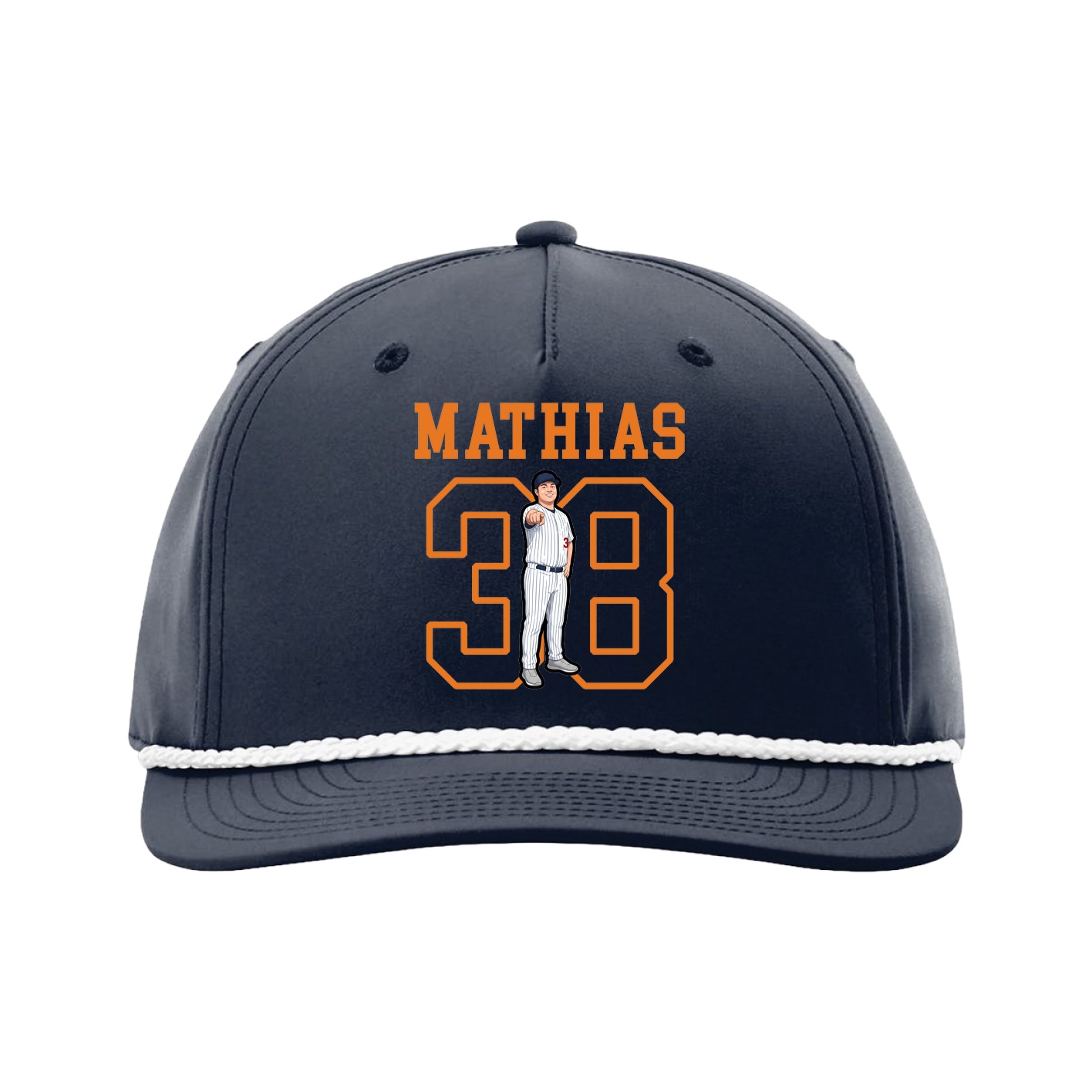 Five-Panel Classic Rope Cap — Shirsey in Navy