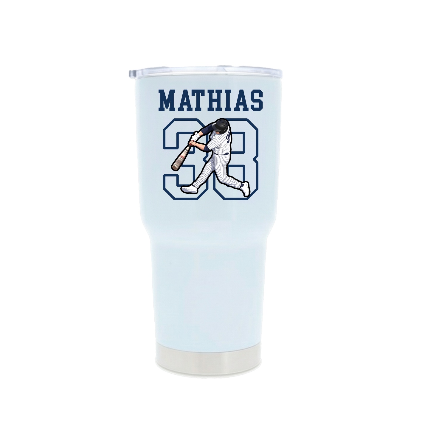 30oz Stainless Steel Tumbler — Shirsey in White