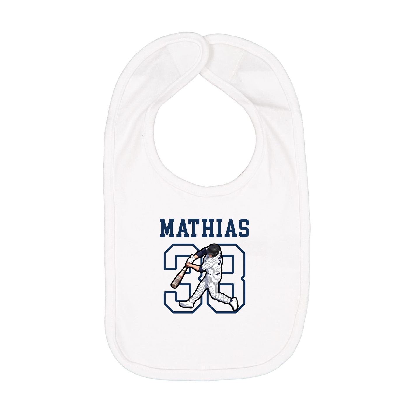 Infant Bib — Shirsey in White